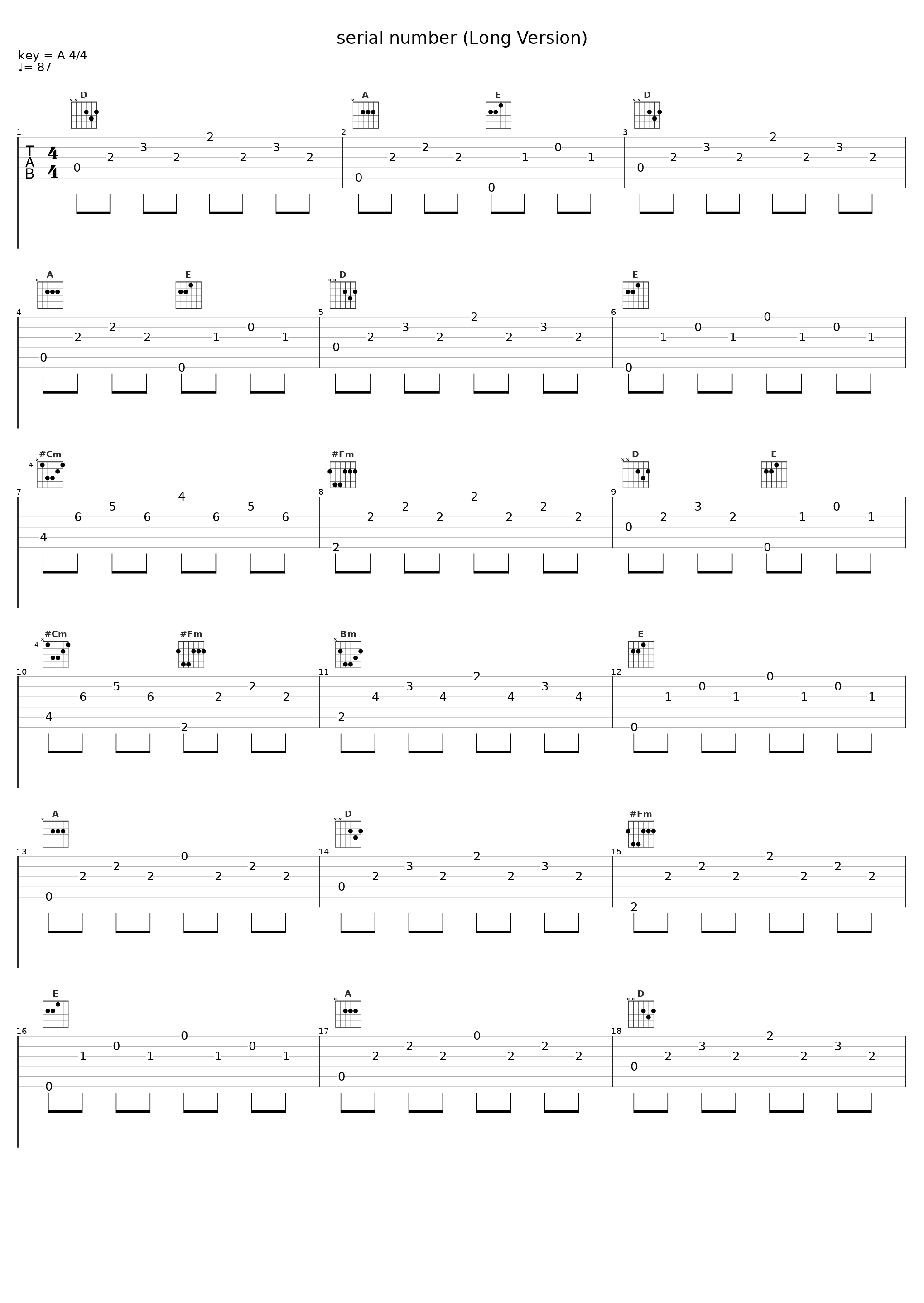 serial number (Long Version)_V.A._1