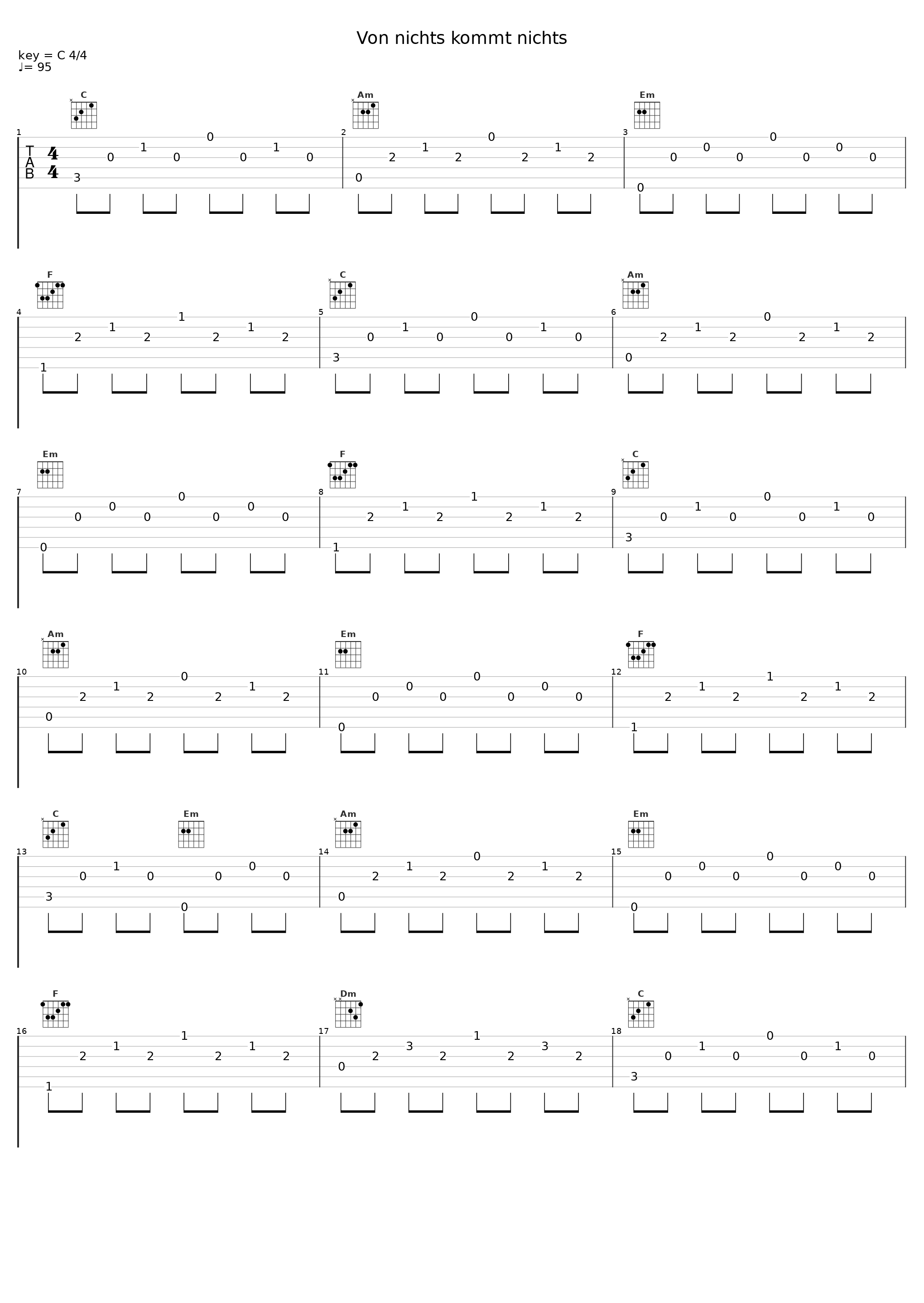 Von nichts kommt nichts_The Wohnheim Singers,Matze Rossi,Matthias Nürnberger,Jürgen Kraus,Berta Bayer,Paul Rattinger,Uwe Beilner,Katja Herbert,Viktoria West,Carmen  Wenzel,Wolfgang Walther,Werner Hubert_1