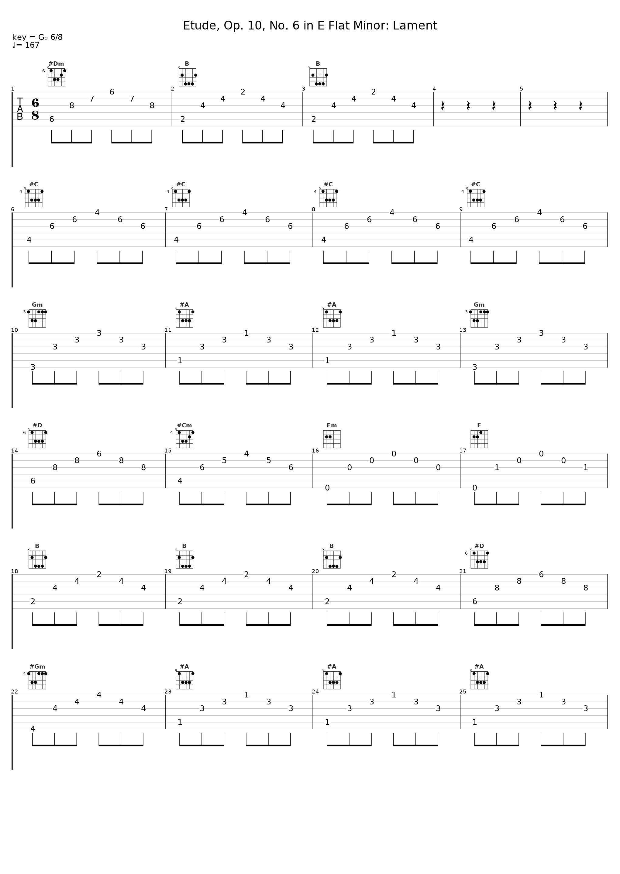 Etude, Op. 10, No. 6 in E Flat Minor: Lament_Classical Music Library,Frédéric Chopin_1
