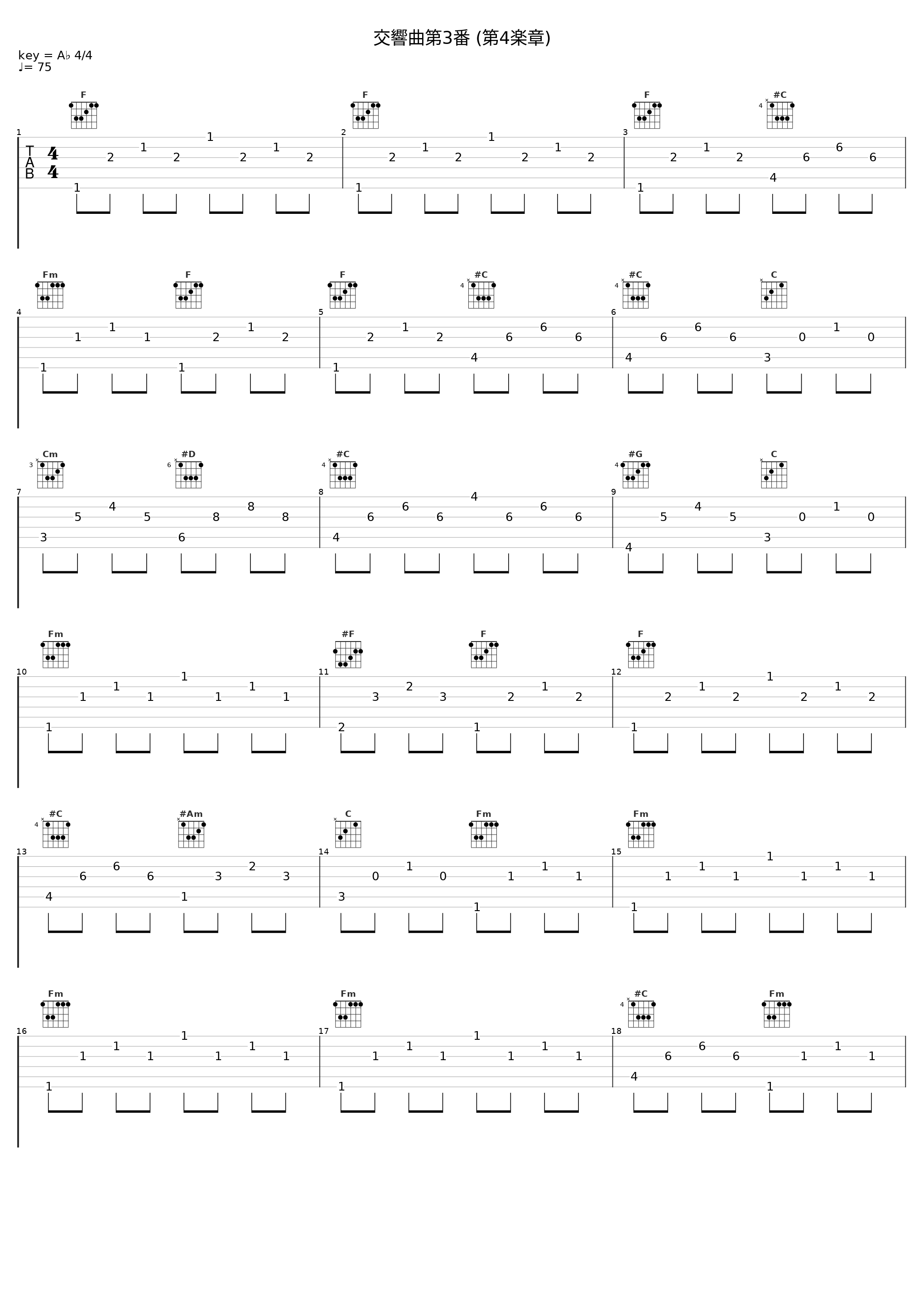 交響曲第3番 (第4楽章)_光田康典_1