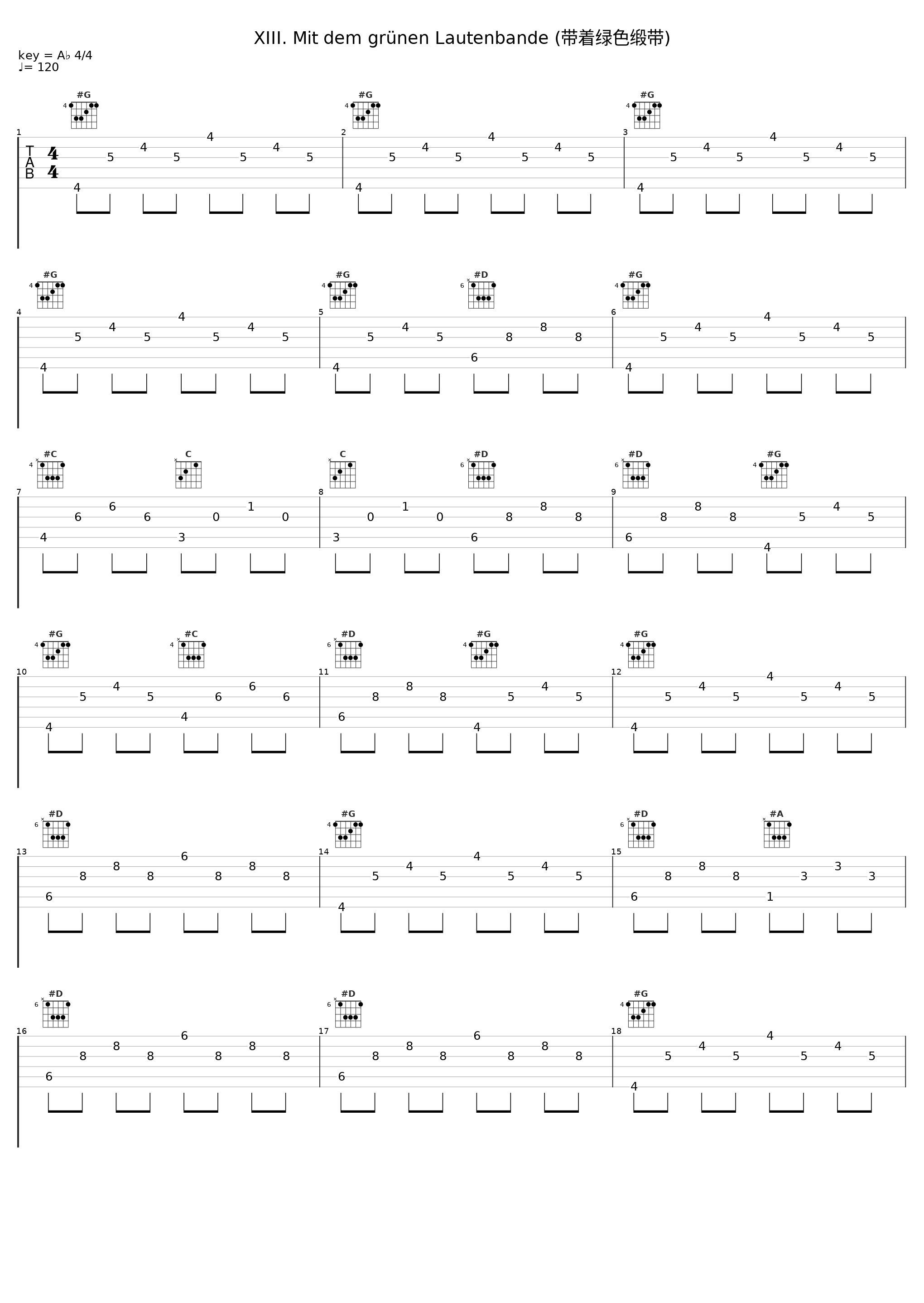 XIII. Mit dem grünen Lautenbande (带着绿色缎带)_Brigitte Fassbaender,Aribert Reimann_1