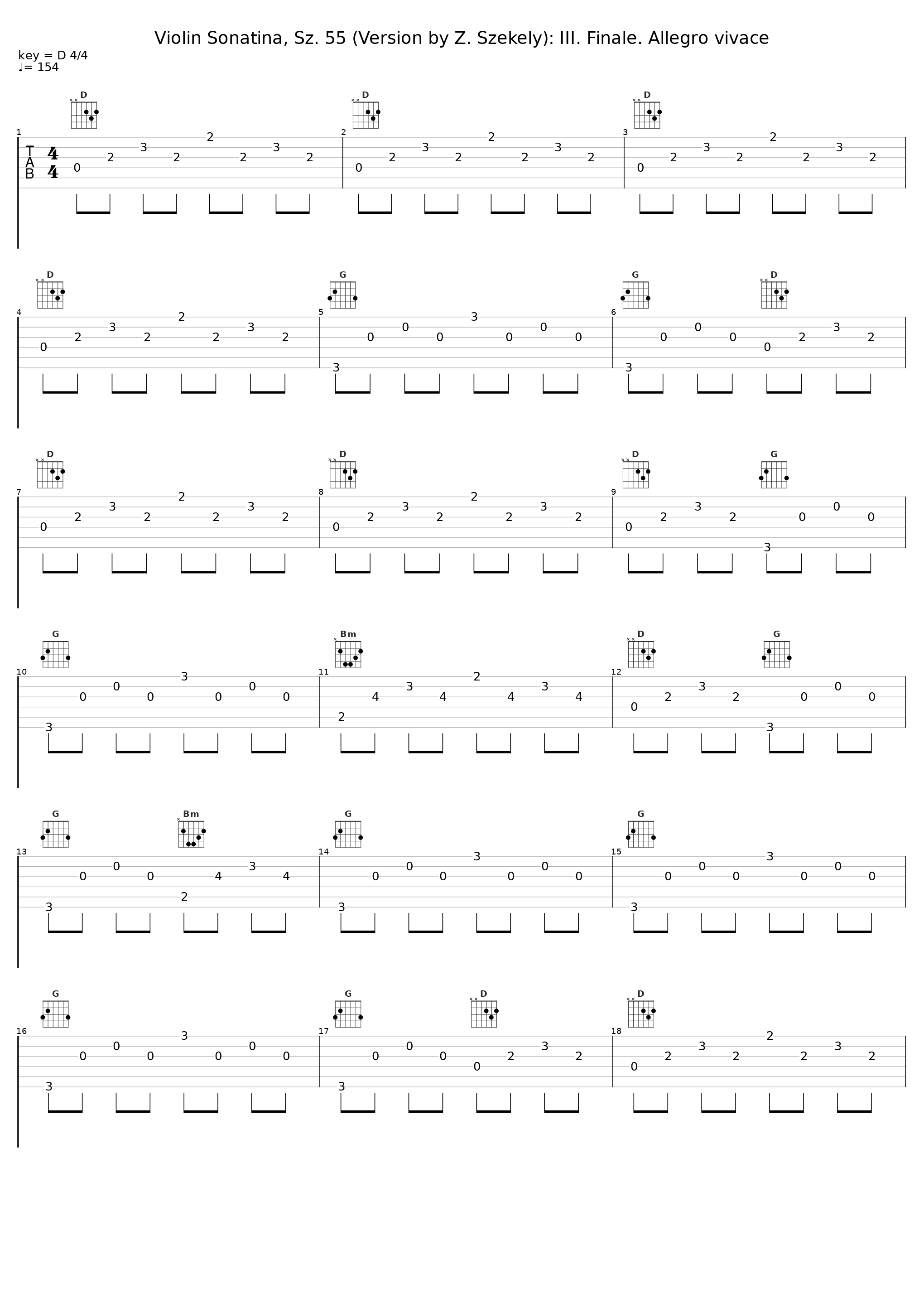 Violin Sonatina, Sz. 55 (Version by Z. Szekely): III. Finale. Allegro vivace_Ruggiero Ricci,Carlo Bussotti_1