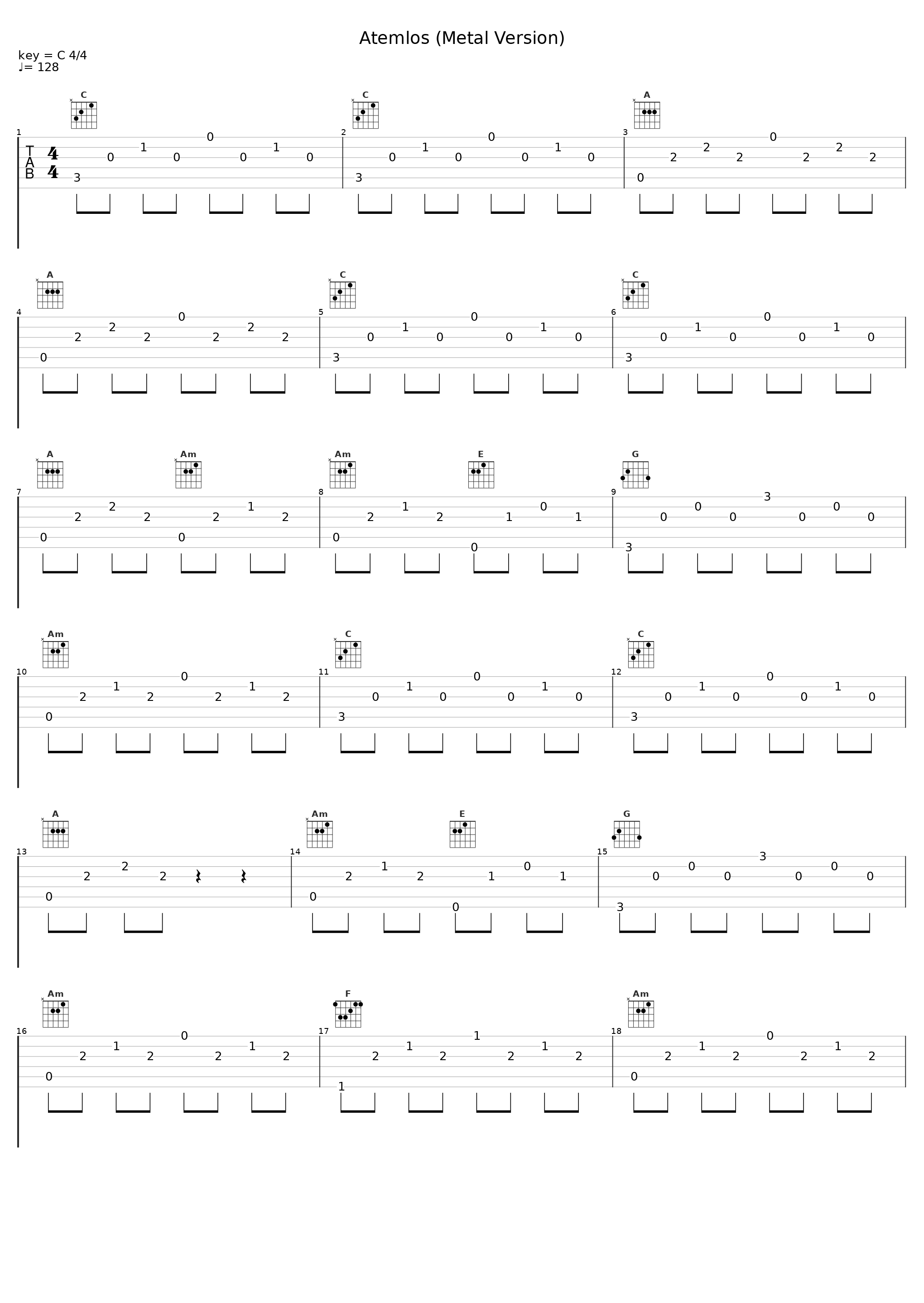 Atemlos (Metal Version)_UMC,Anna-Lena Derer_1