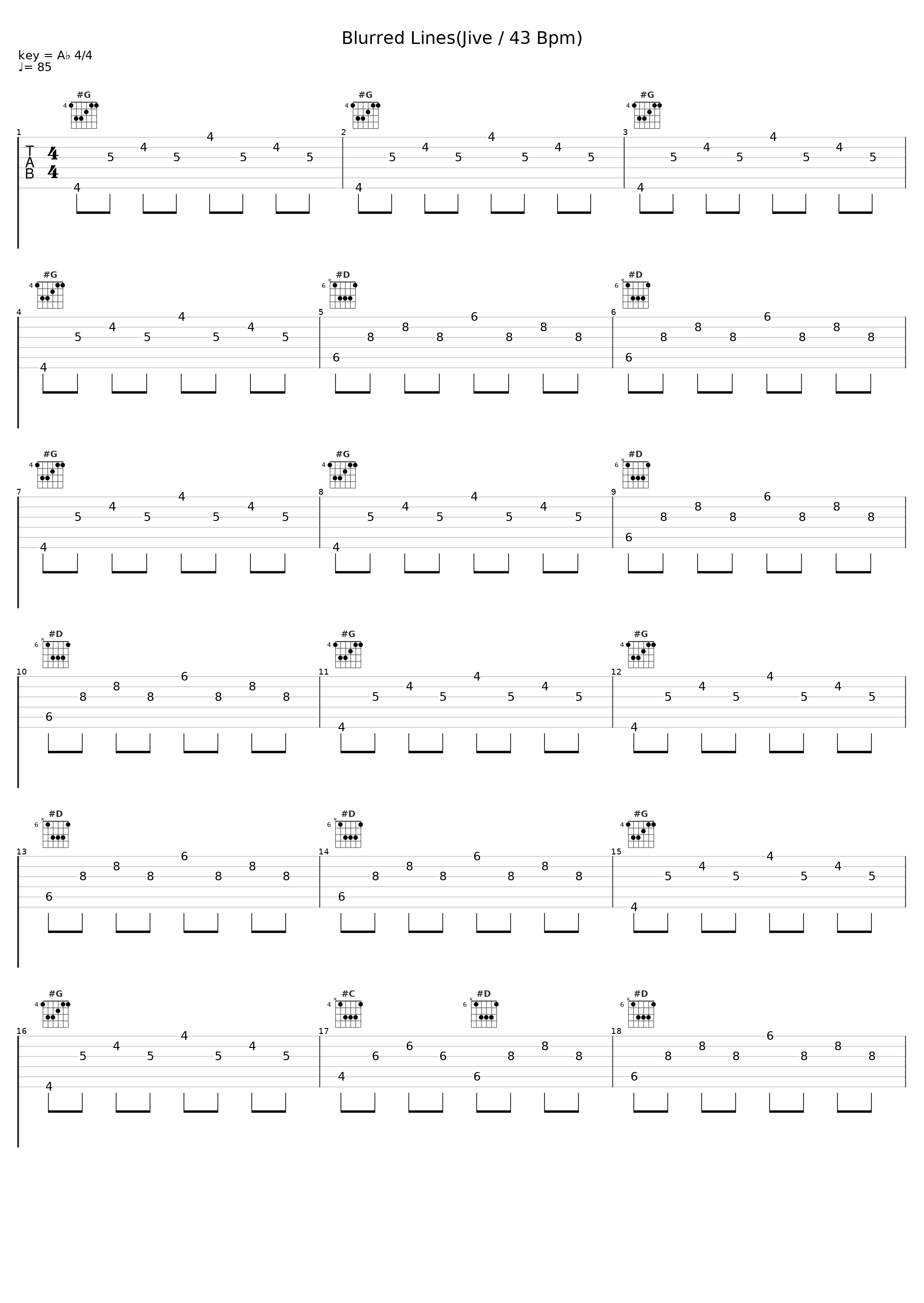 Blurred Lines(Jive / 43 Bpm)_OrchesTrONal,The Rosie Singers,Clifford Harris,Jr.,Pharrell Williams,Robin Thicke_1