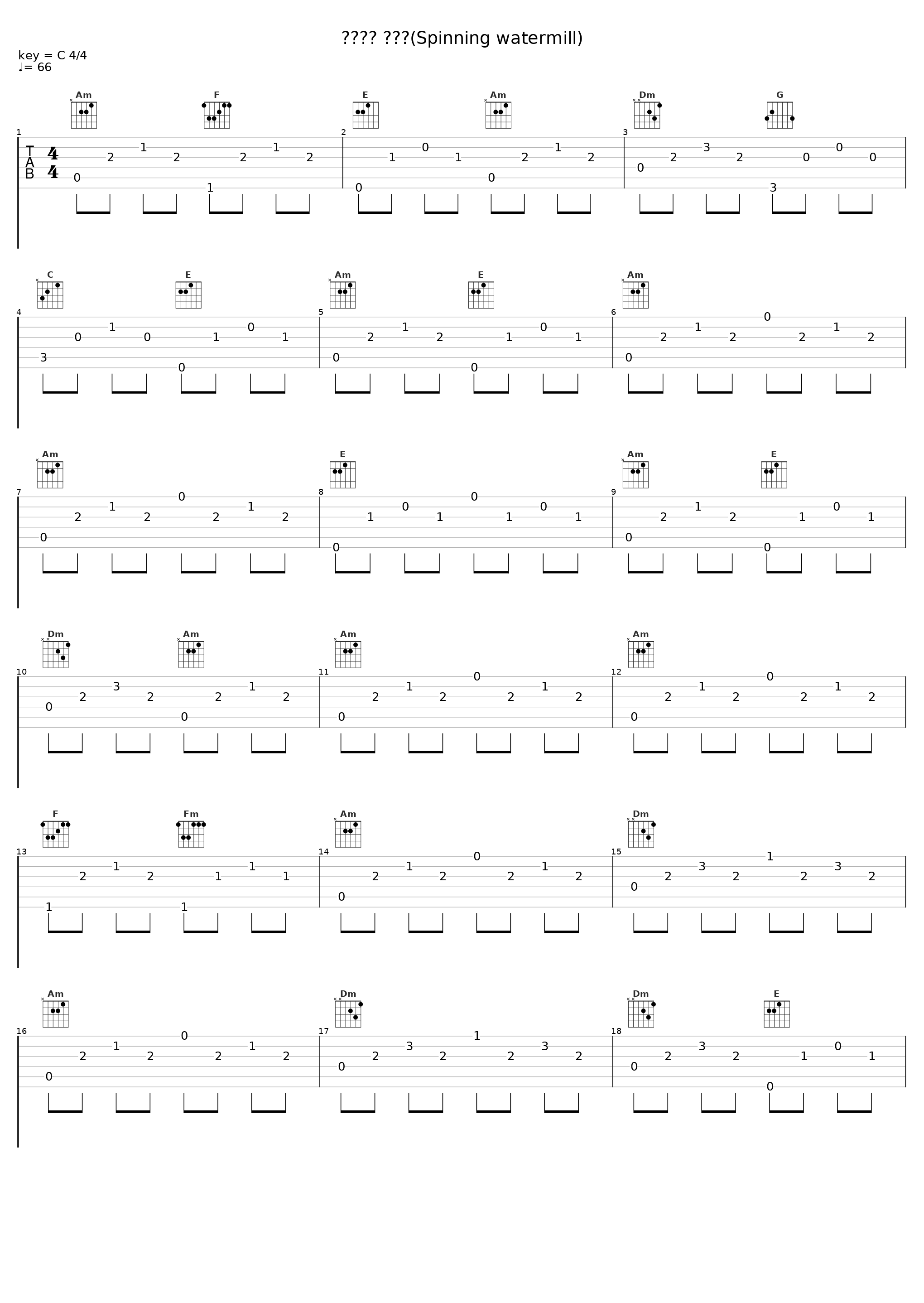 물레방아 도는데(Spinning watermill)_罗勋儿_1