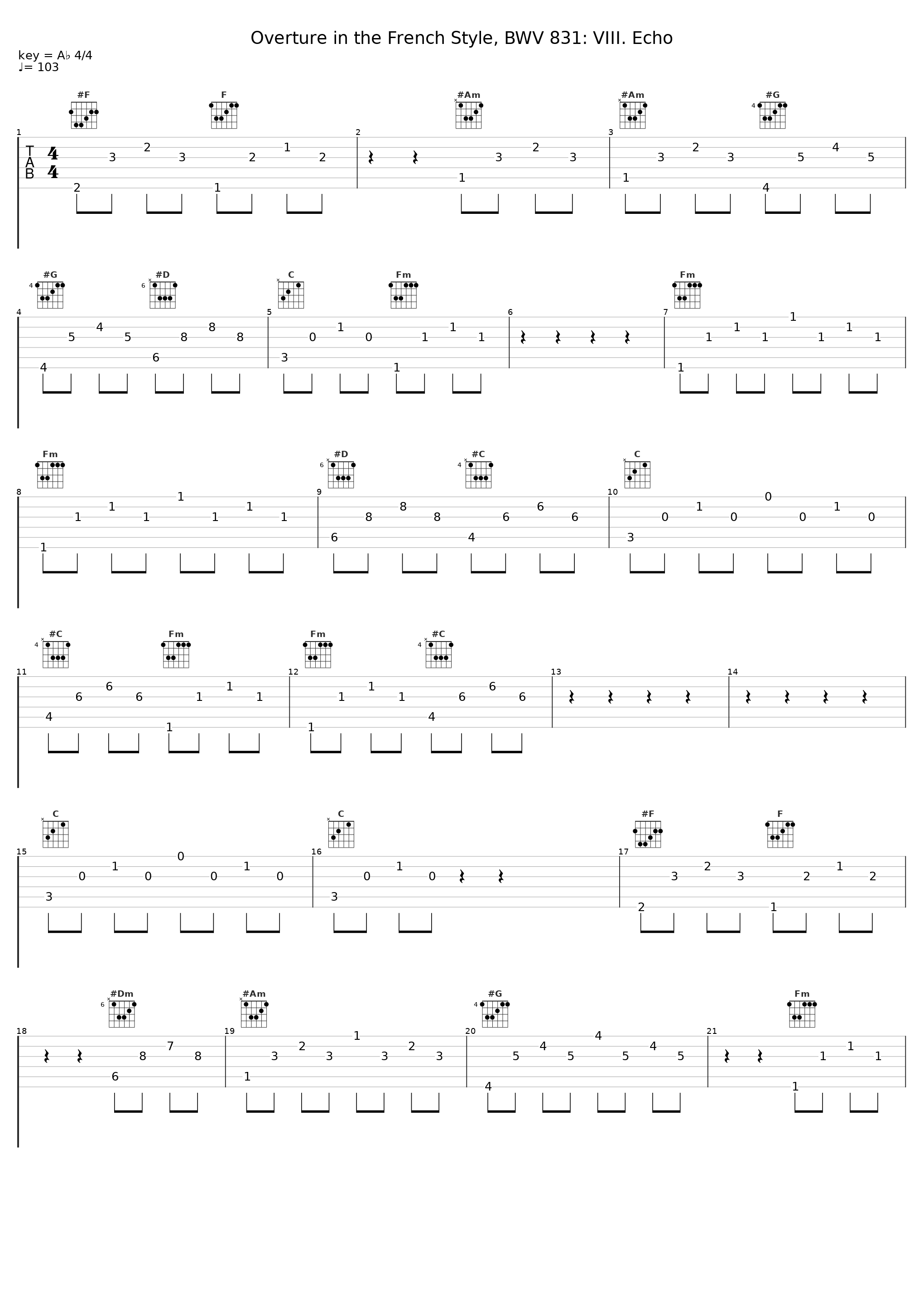 Overture in the French Style, BWV 831: VIII. Echo_Jory Vinikour_1