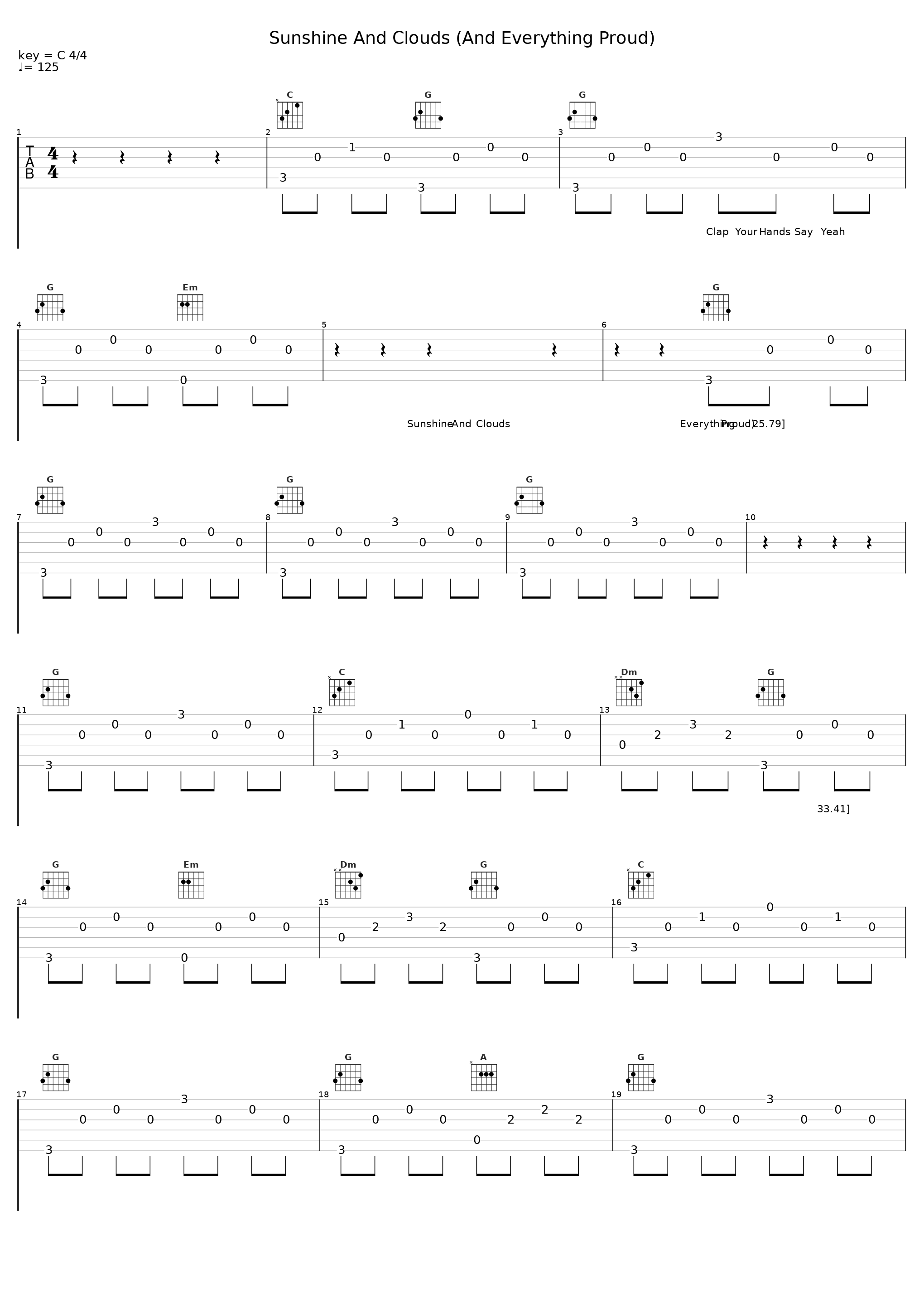 Sunshine And Clouds (And Everything Proud)_Clap Your Hands Say Yeah_1