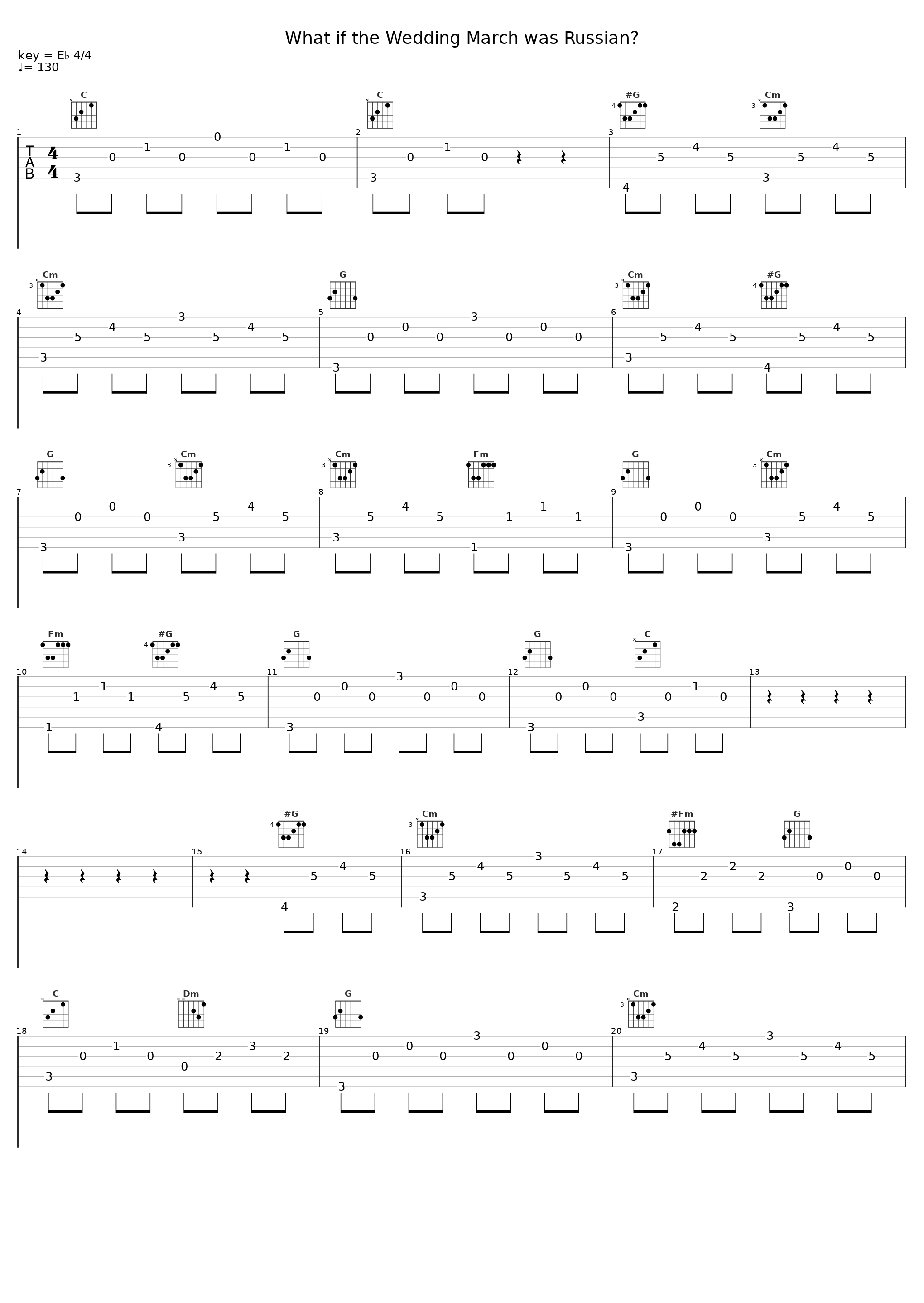 What if the Wedding March was Russian?_Sheet Music Boss_1