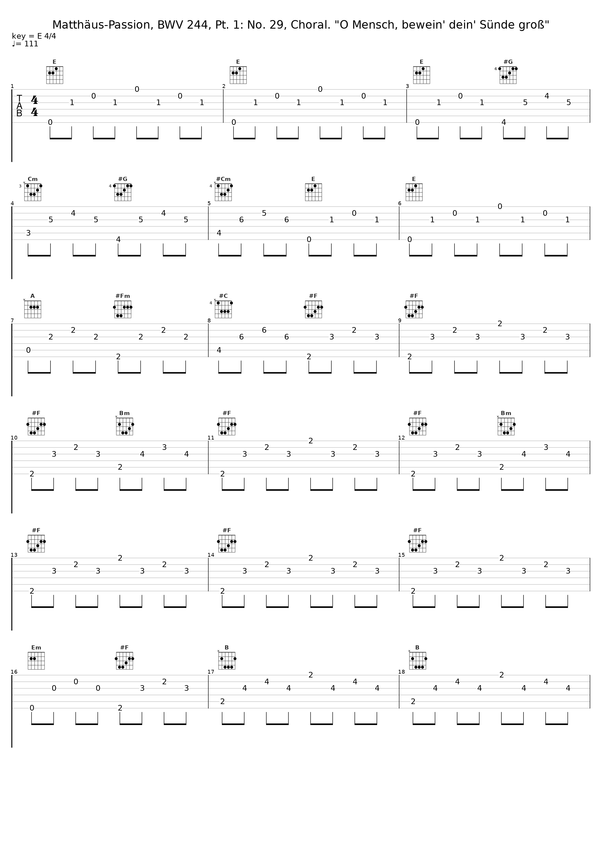 Matthäus-Passion, BWV 244, Pt. 1: No. 29, Choral. "O Mensch, bewein' dein' Sünde groß"_Theo Altmeyer,Franz Crass,Teresa Zylis-Gara,Julia Hamari,Nicolai Gedda,Hermann Prey,Hans Sotin,Suddeutscher Madrigalchor,Consortium Classicum,Wolfgang Gonnenwein_1