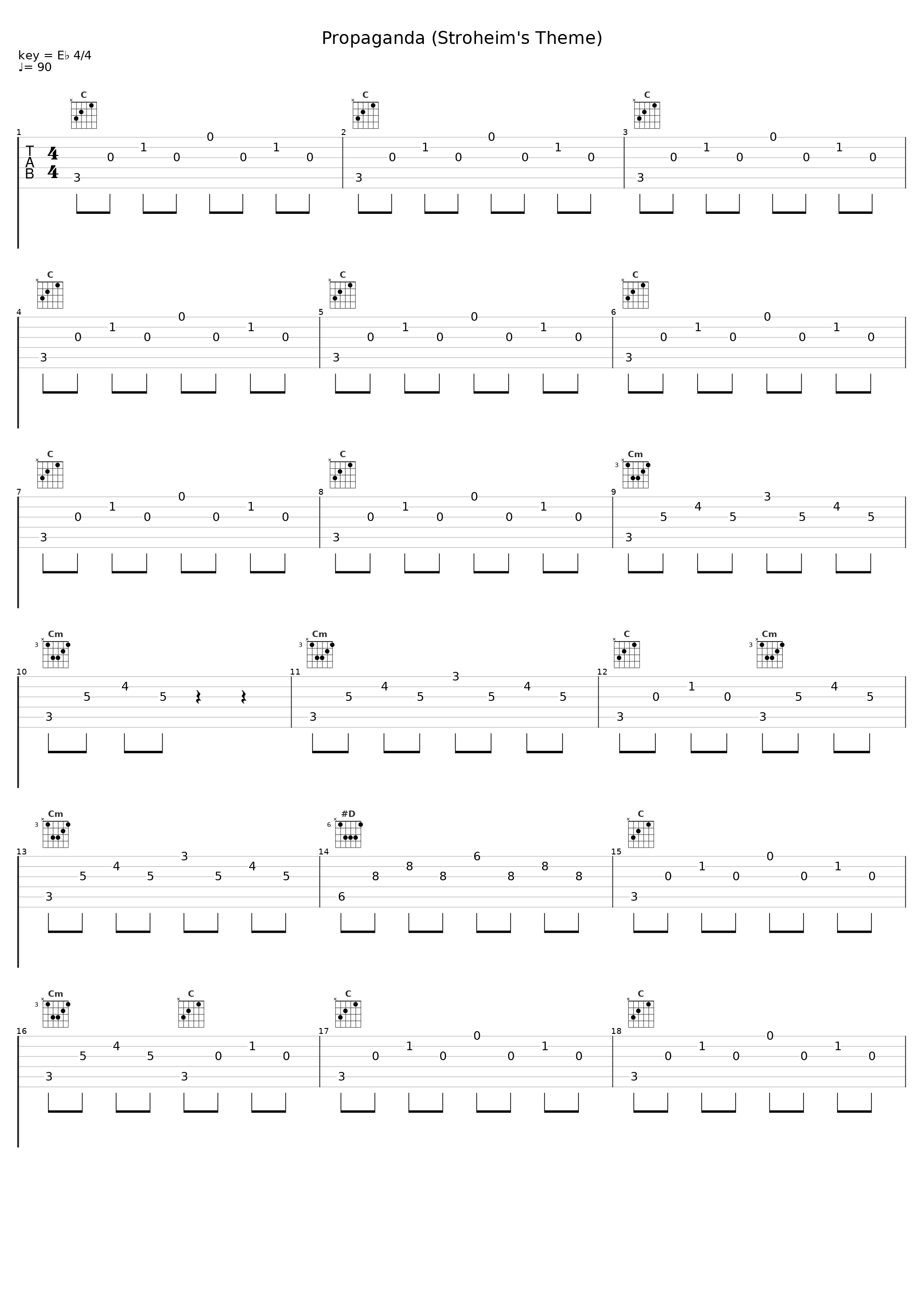 Propaganda (Stroheim's Theme)_Sheet Music Boss_1