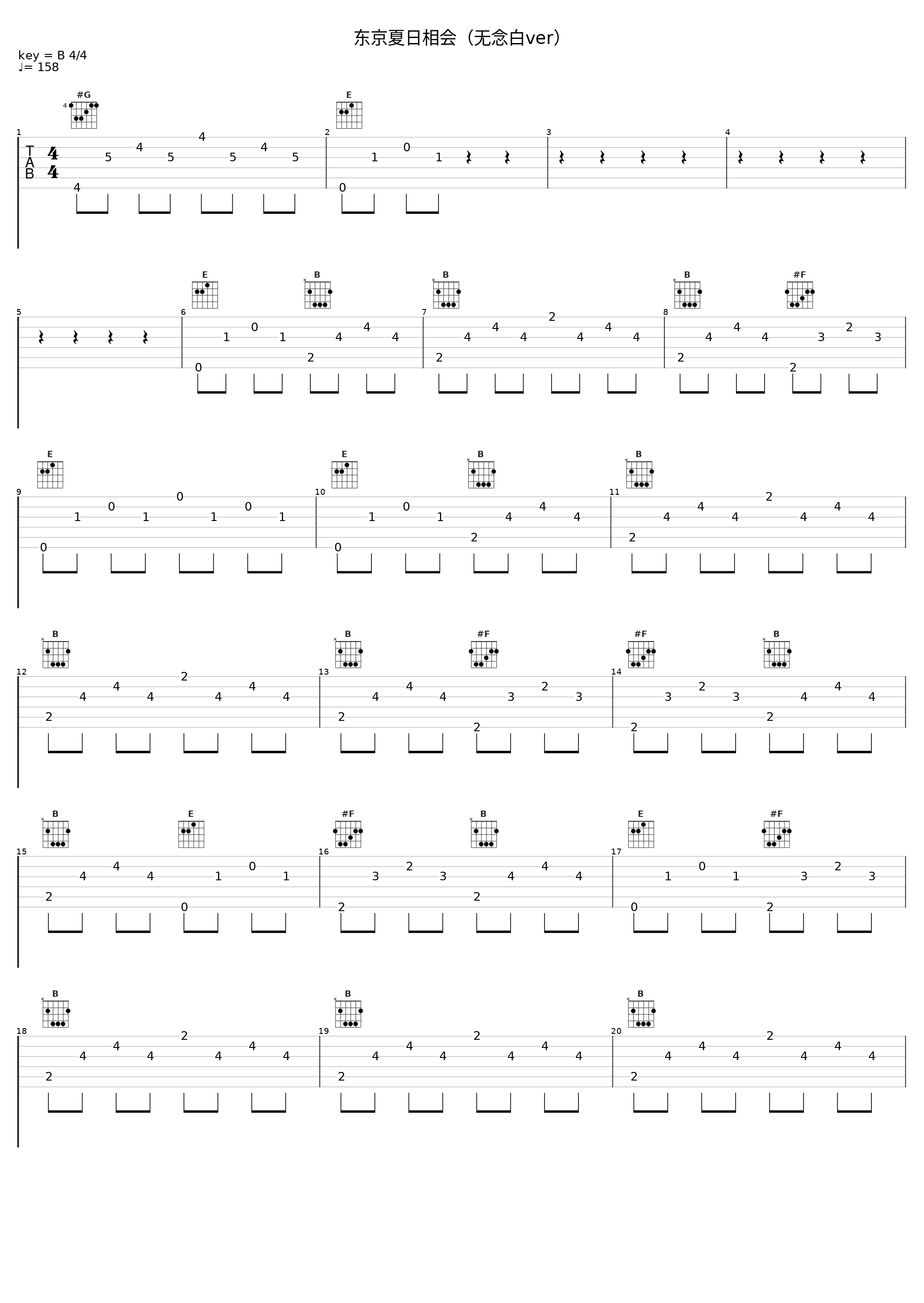 东京夏日相会（无念白ver）_爵,方块_1