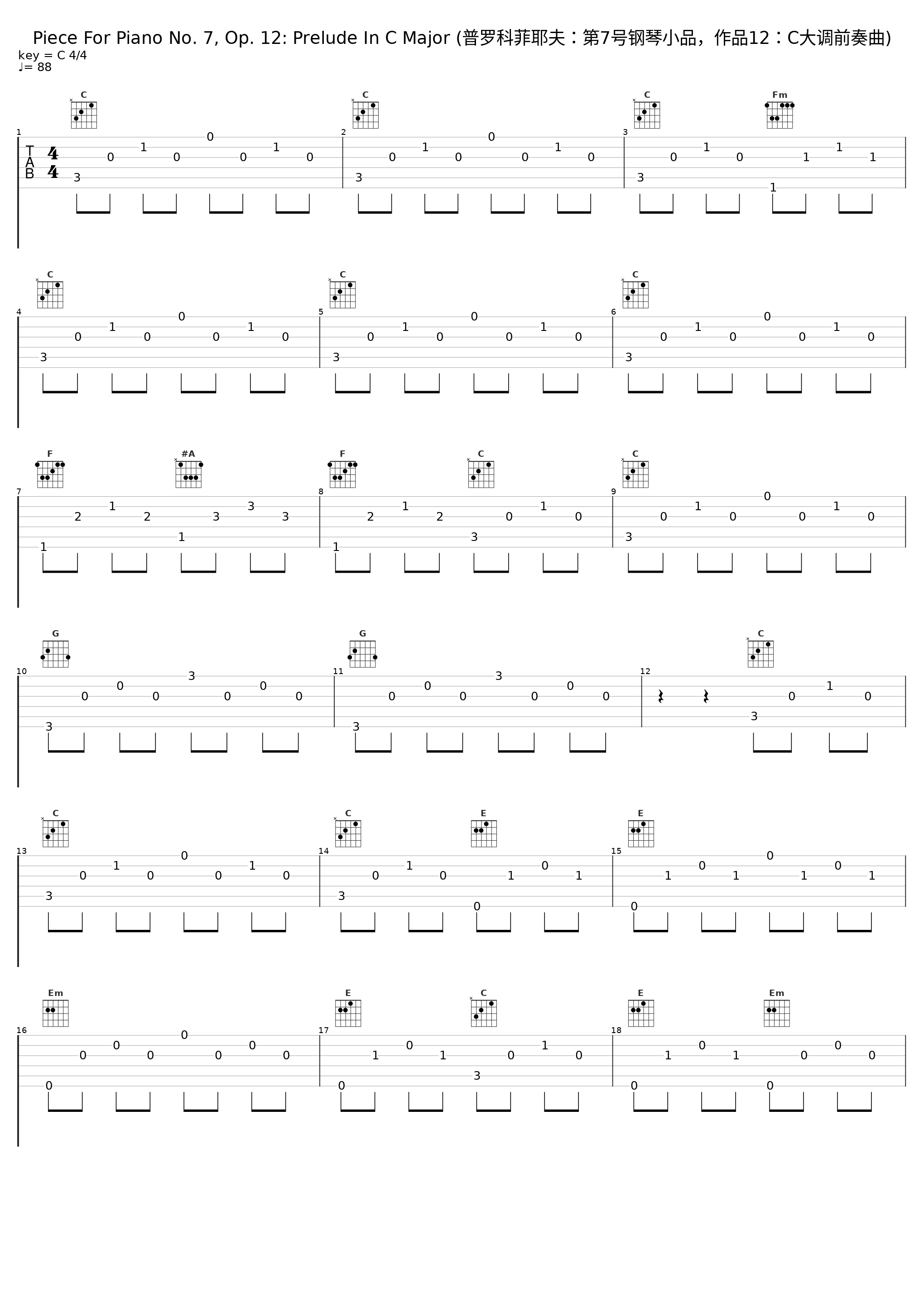 Piece For Piano No. 7, Op. 12: Prelude In C Major (普罗科菲耶夫：第7号钢琴小品，作品12：C大调前奏曲)_Vladimir Sofronitzky_1