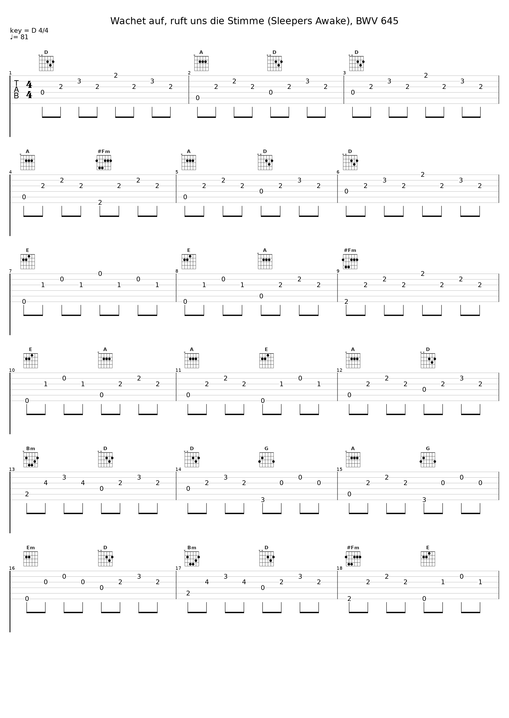 Wachet auf, ruft uns die Stimme (Sleepers Awake), BWV 645_马友友,Ton Koopman_1