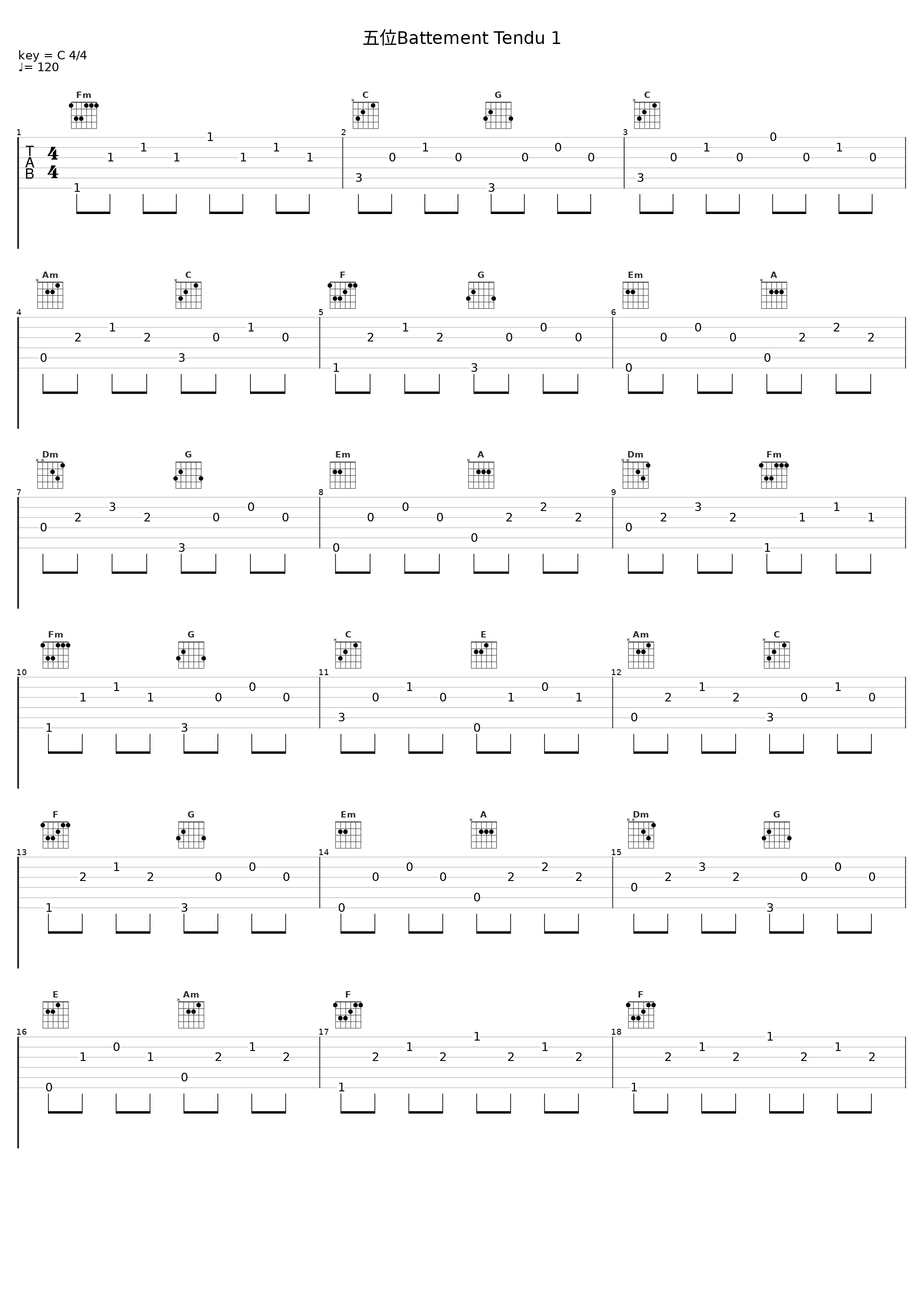 五位Battement Tendu 1_张康明_1