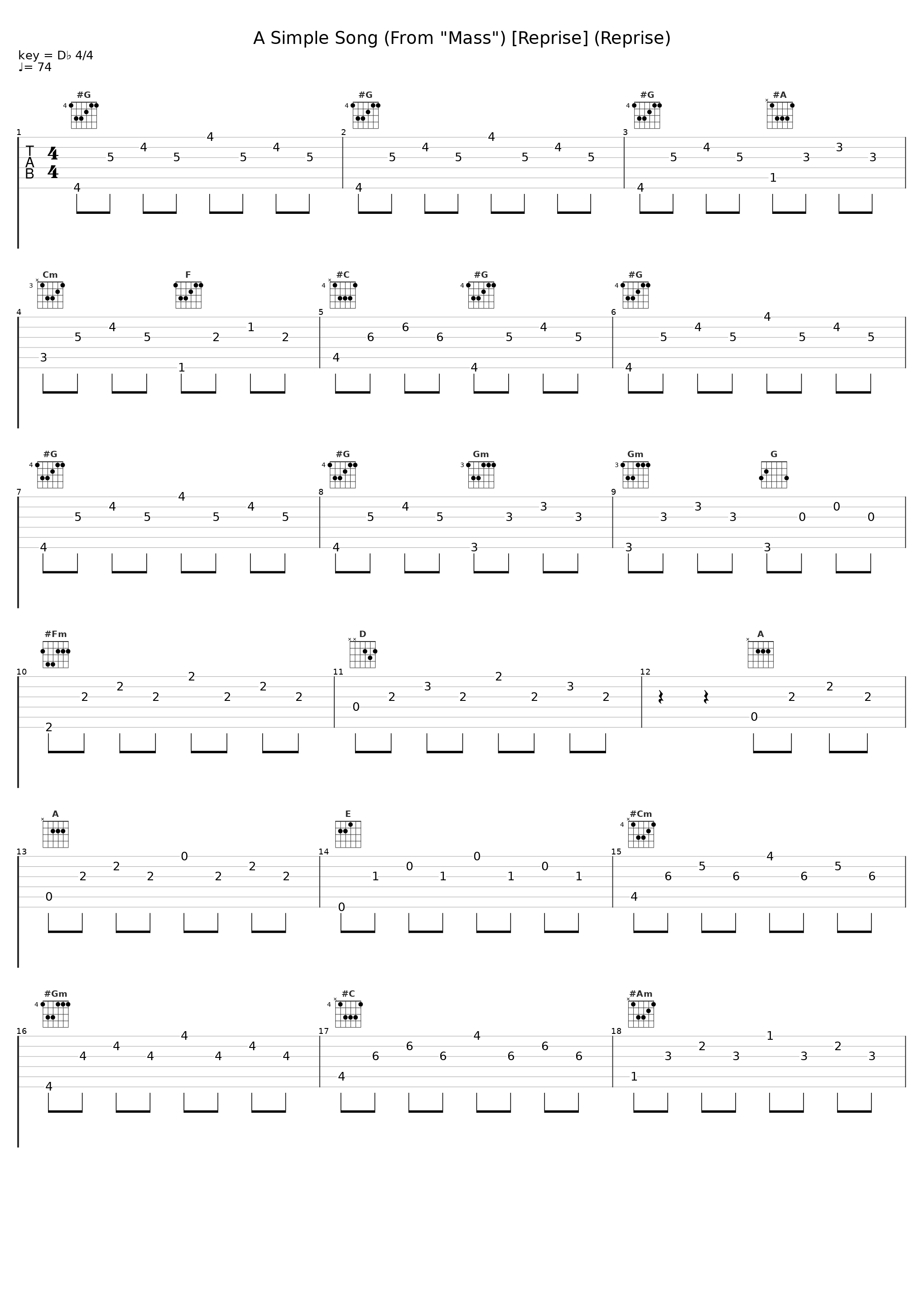 A Simple Song (From "Mass") [Reprise] (Reprise)_The Canadian Brass,Leonard Bernstein,Chris Dedrick,David Young,Tom Szczesniak,Brian Leonard,Dick Smith,Ted Warren_1