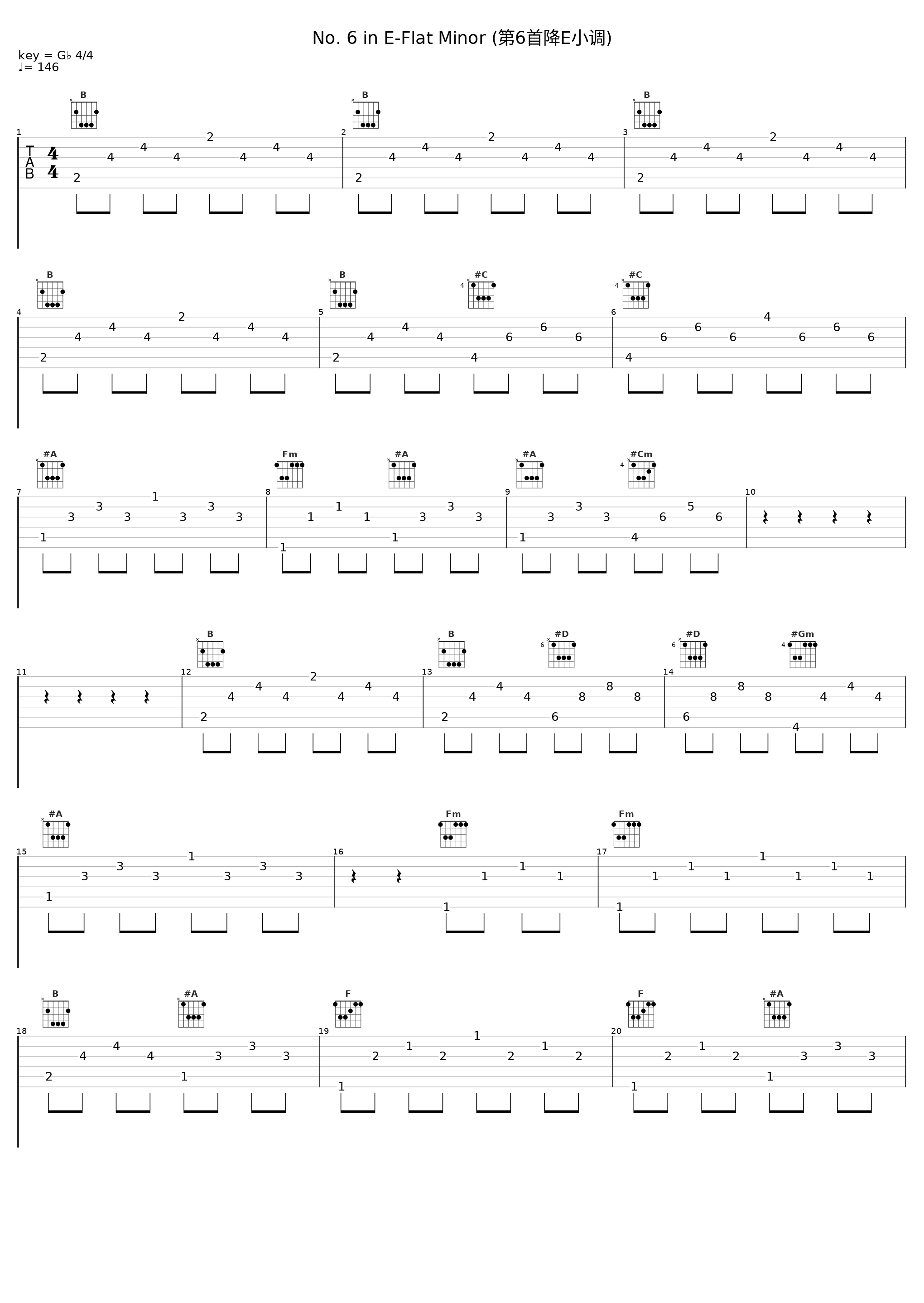 No. 6 in E-Flat Minor (第6首降E小调)_Shura Cherkassky_1