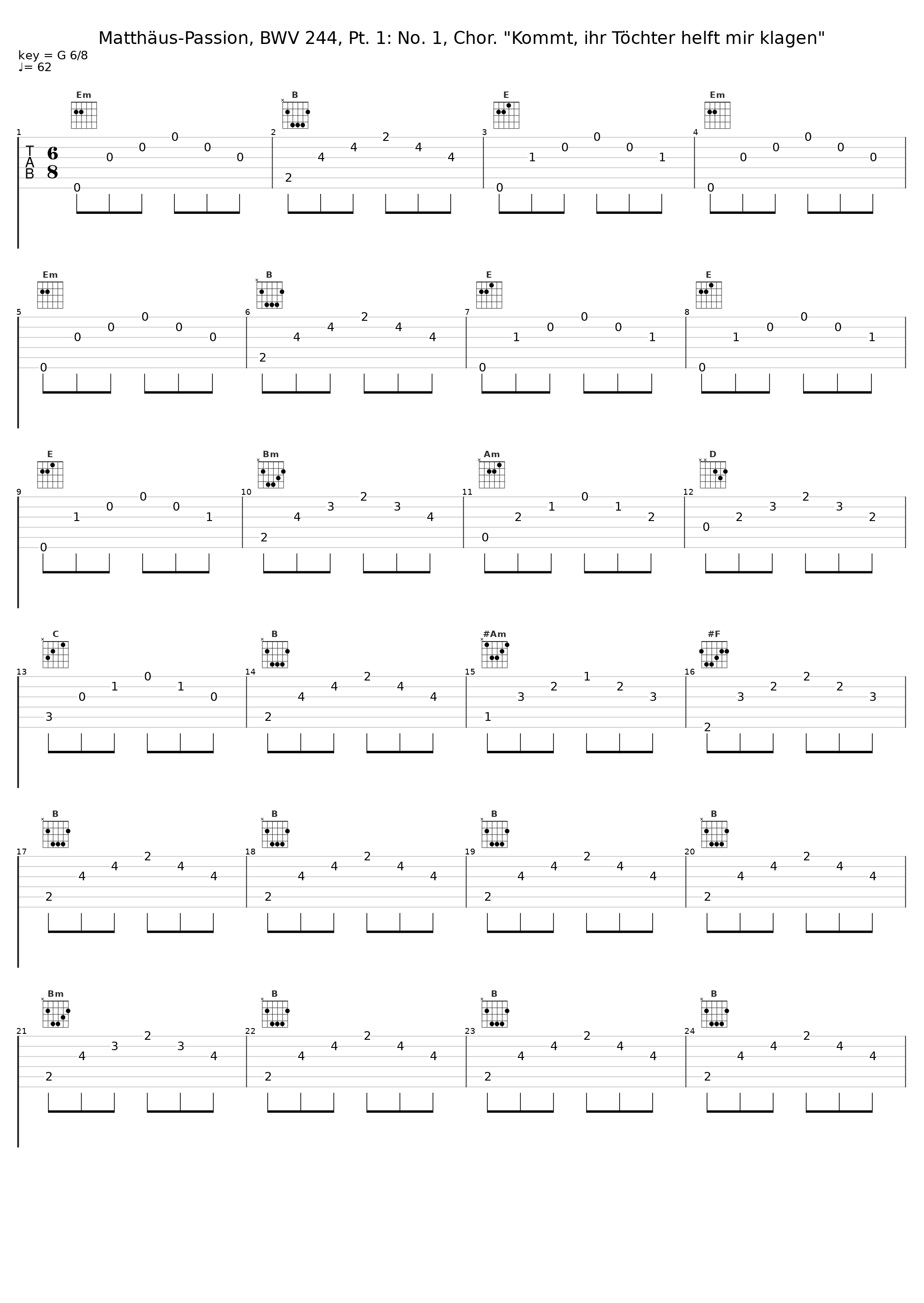 Matthäus-Passion, BWV 244, Pt. 1: No. 1, Chor. "Kommt, ihr Töchter helft mir klagen"_Theo Altmeyer,Franz Crass,Teresa Zylis-Gara,Julia Hamari,Nicolai Gedda,Hermann Prey,Hans Sotin,Suddeutscher Madrigalchor,Consortium Classicum,Wolfgang Gonnenwein_1