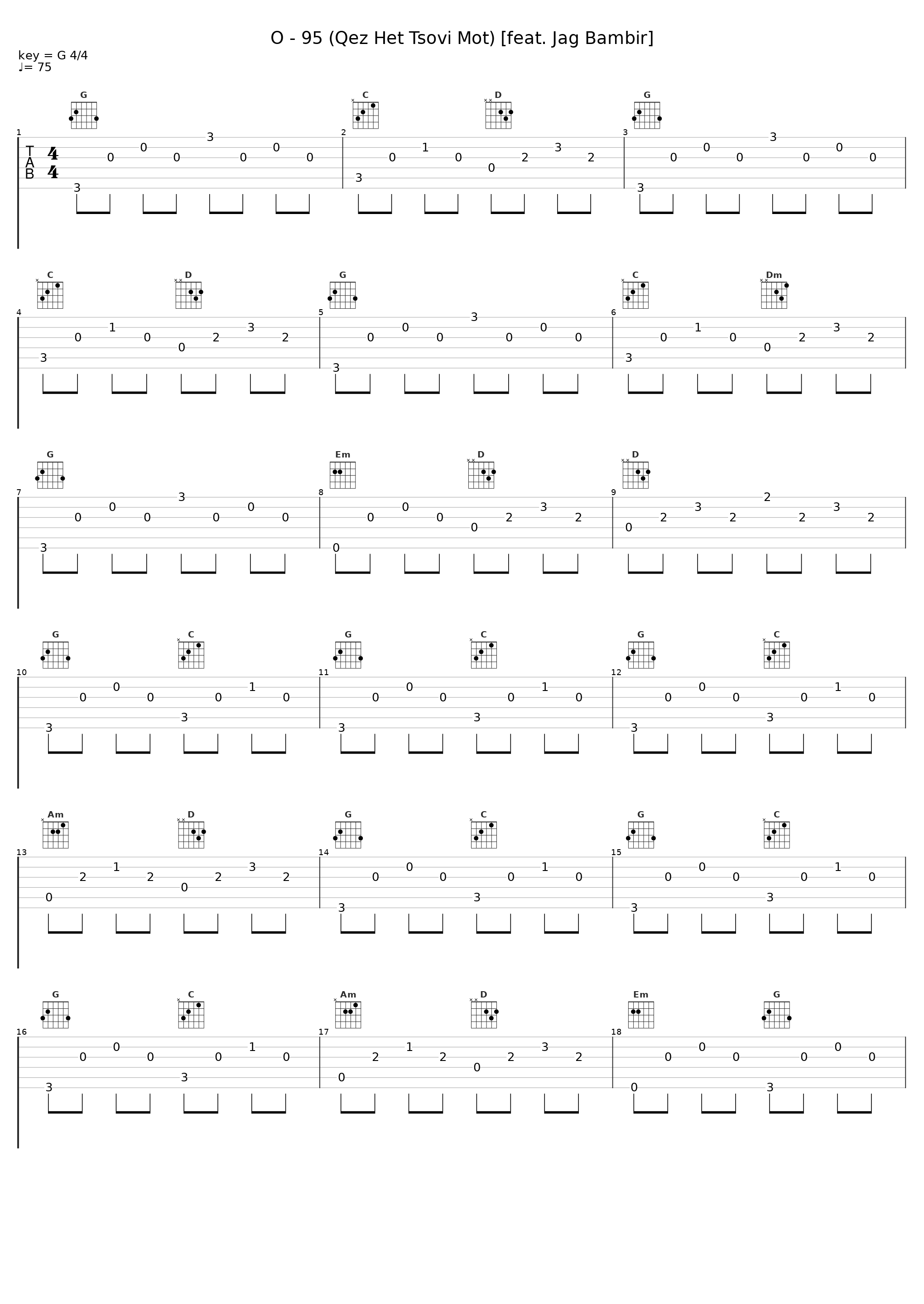 O - 95 (Qez Het Tsovi Mot) [feat. Jag Bambir]_The Bambir,Jag Bambir_1