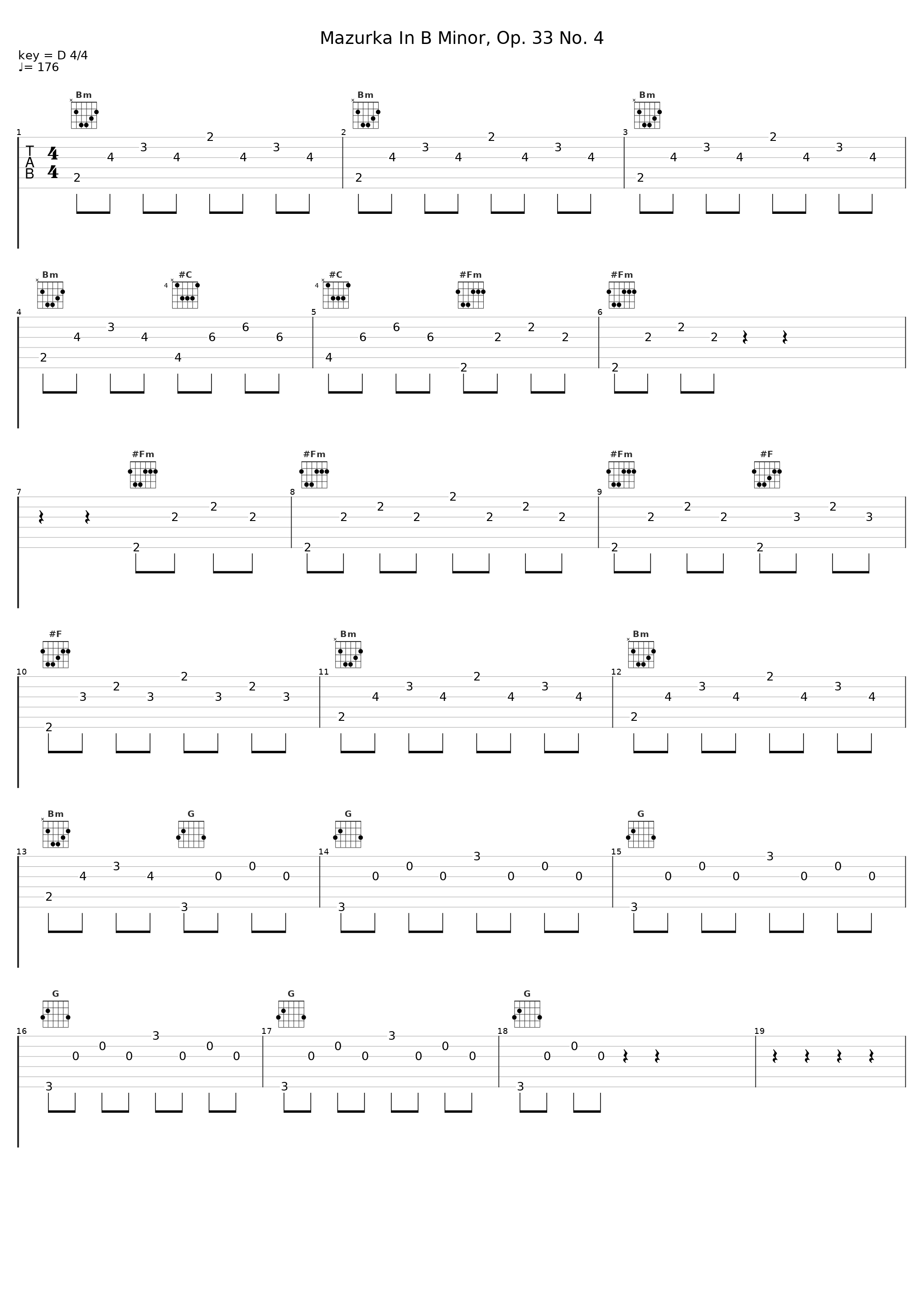 Mazurka In B Minor, Op. 33 No. 4_Shura Cherkassky,Frédéric Chopin_1