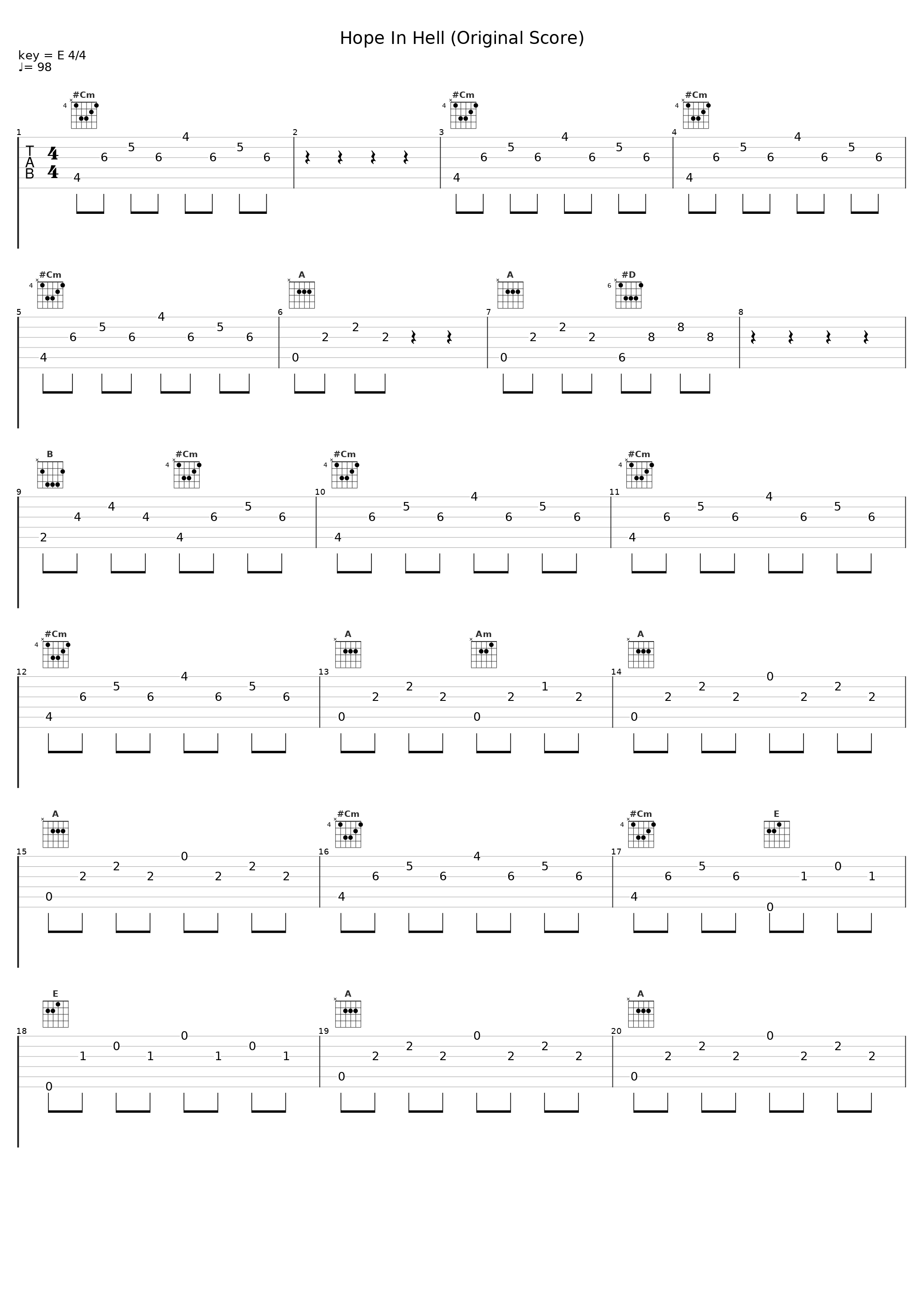 Hope In Hell (Original Score)_Plan B_1