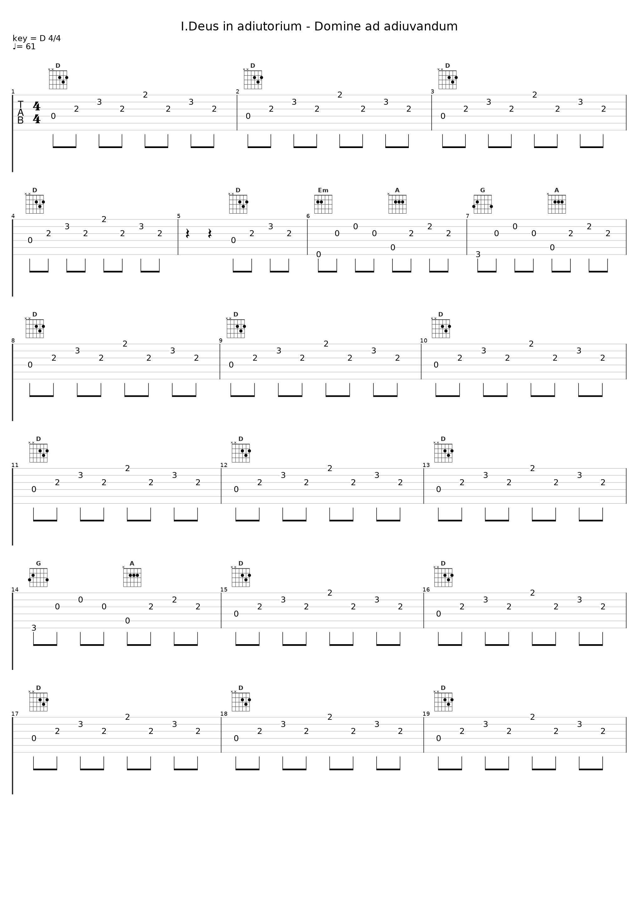 I.Deus in adiutorium - Domine ad adiuvandum_Hamburger Bläserkreis für alte Musik,Hanns-Martin Schneidt,Regensburger Domspatzen,Georg Ratzinger_1