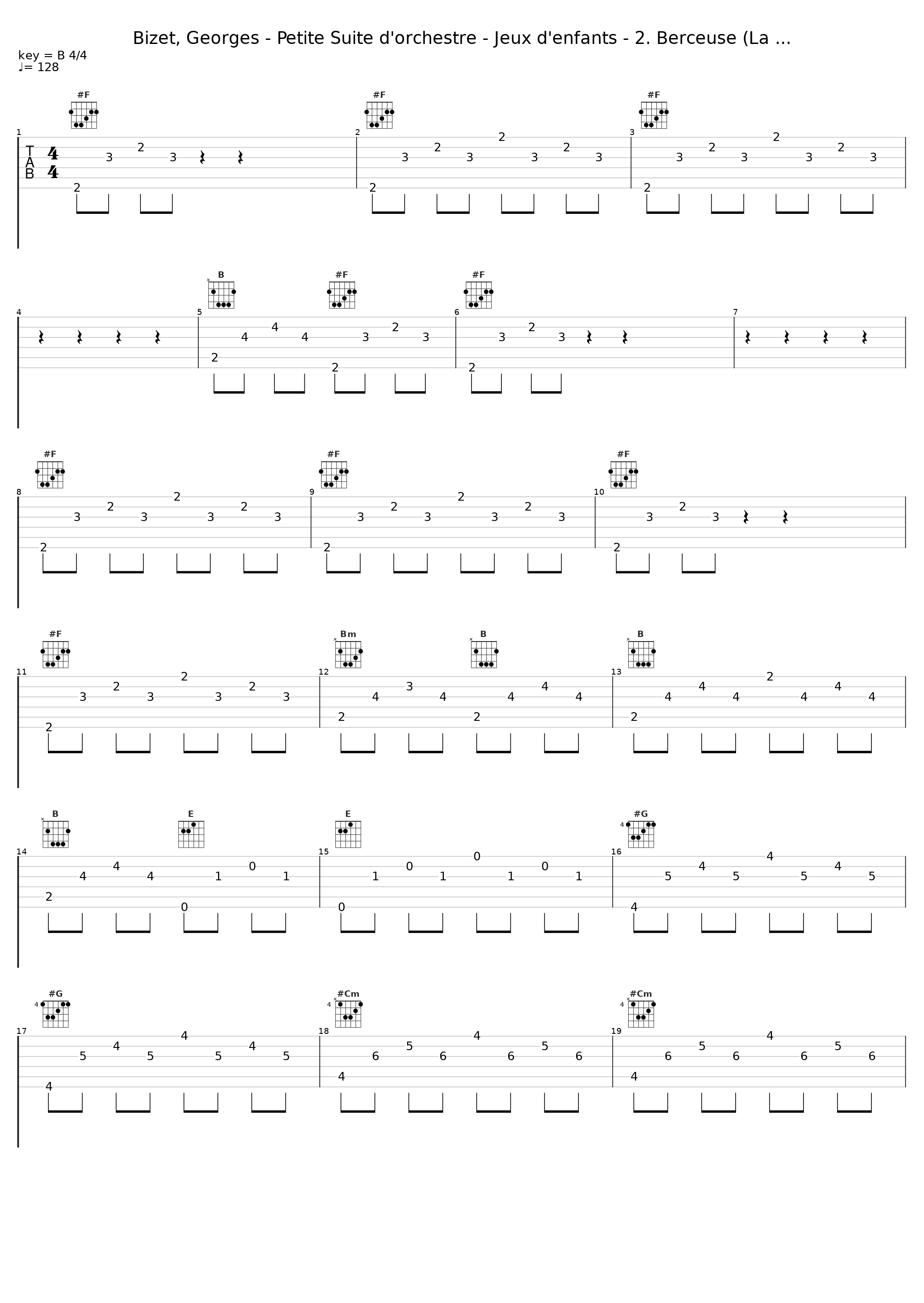 Bizet, Georges - Petite Suite d'orchestre - Jeux d'enfants - 2. Berceuse (La ..._Georges Bizet_1