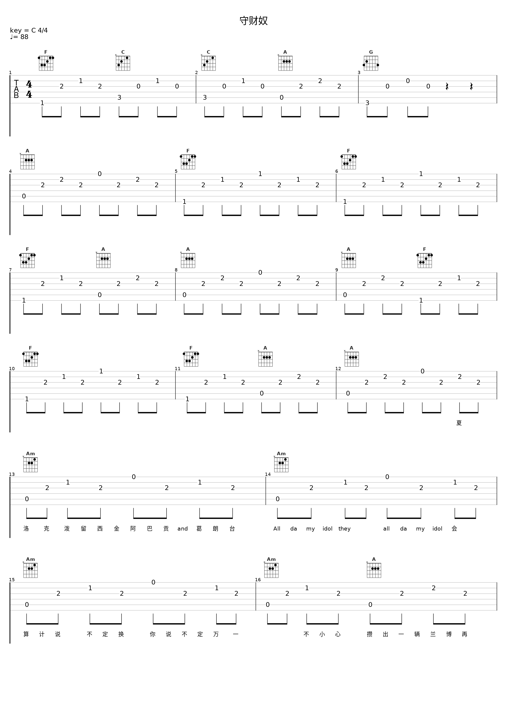 守财奴_DIFF张毅,Low Power,Philo阿哲,张卍宝WANBO_1