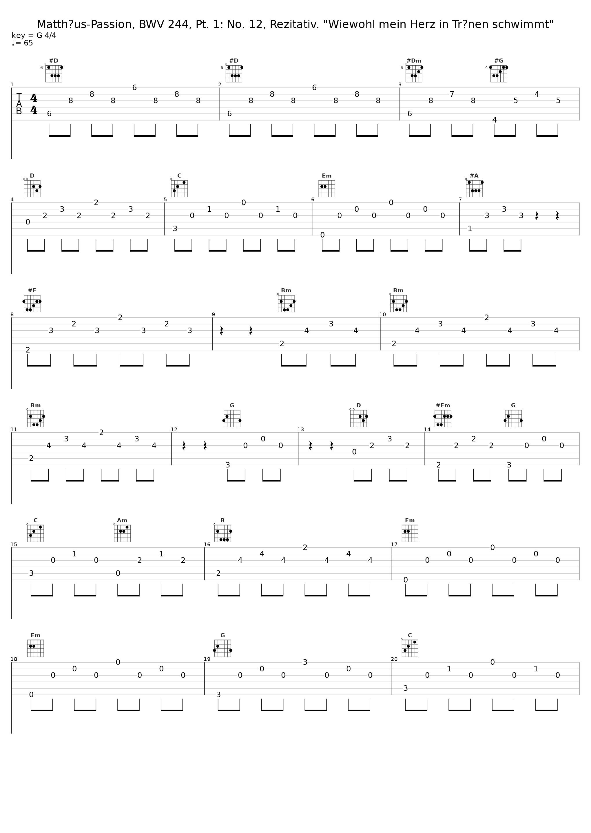 Matthäus-Passion, BWV 244, Pt. 1: No. 12, Rezitativ. "Wiewohl mein Herz in Tränen schwimmt"_Theo Altmeyer,Franz Crass,Teresa Zylis-Gara,Julia Hamari,Nicolai Gedda,Hermann Prey,Hans Sotin,Suddeutscher Madrigalchor,Consortium Classicum,Wolfgang Gonnenwein,Teresa Żylis-Gara_1