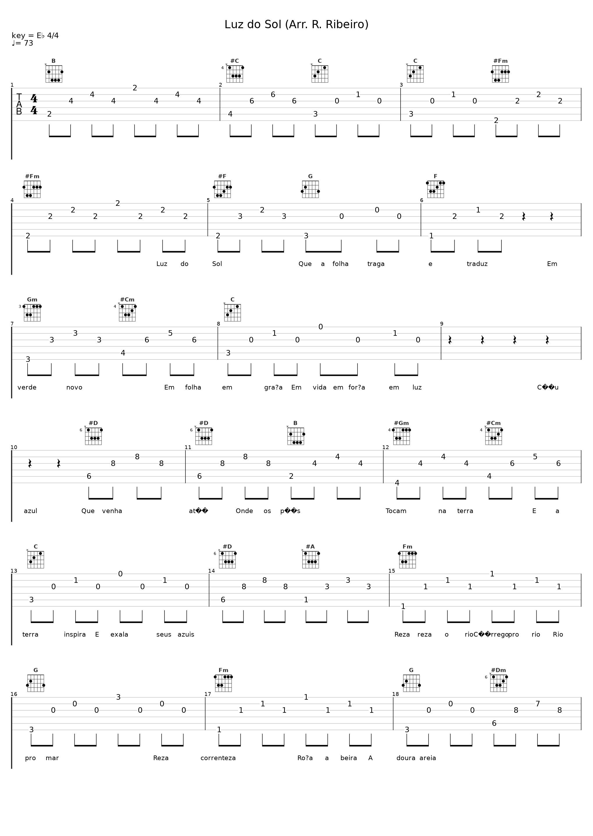 Luz do Sol (Arr. R. Ribeiro)_Caetano Veloso_1