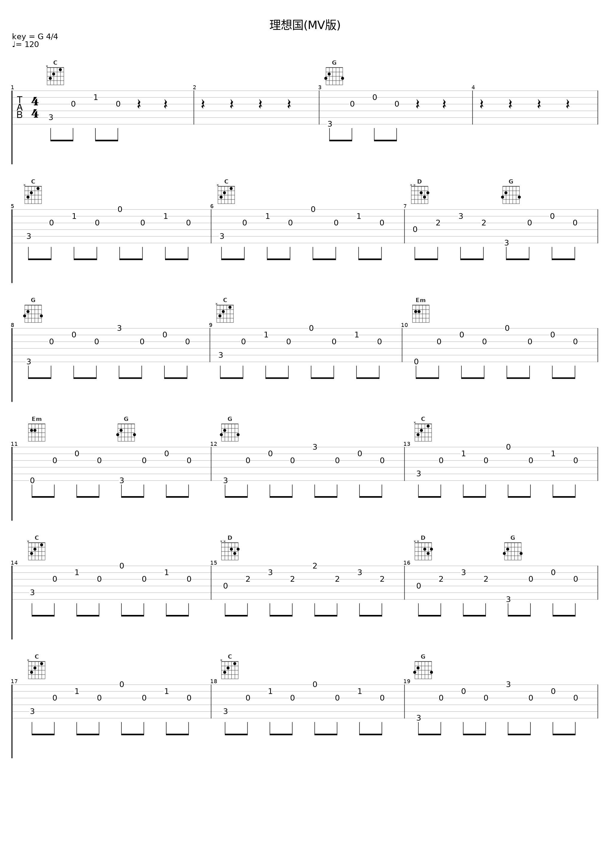 理想国(MV版)_颜福伟,彭家丽,彭远扬_1