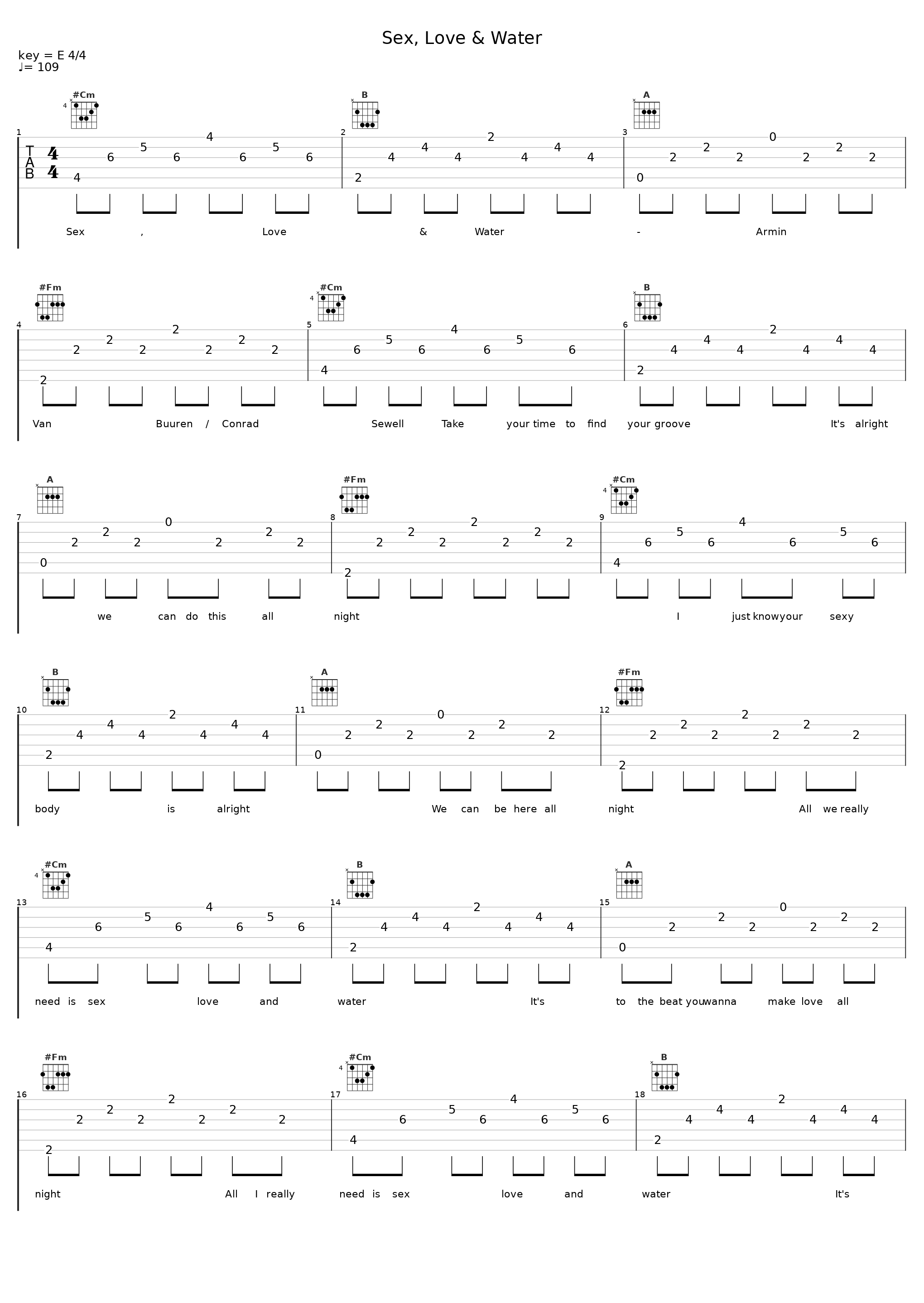 Sex, Love & Water_Armin Van Buuren,Conrad Sewell_1