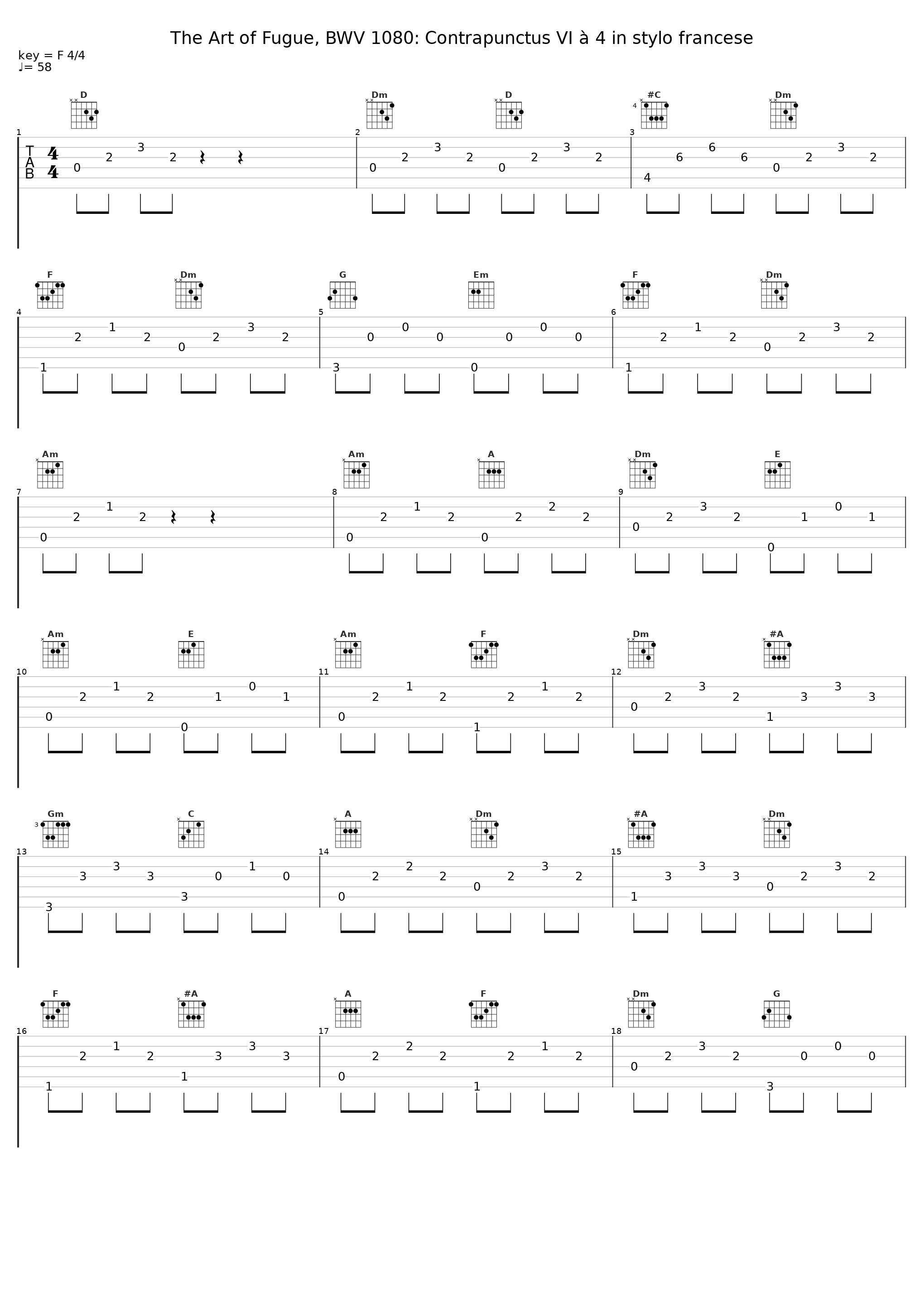 The Art of Fugue, BWV 1080: Contrapunctus VI à 4 in stylo francese_Evgeni Koroliov_1