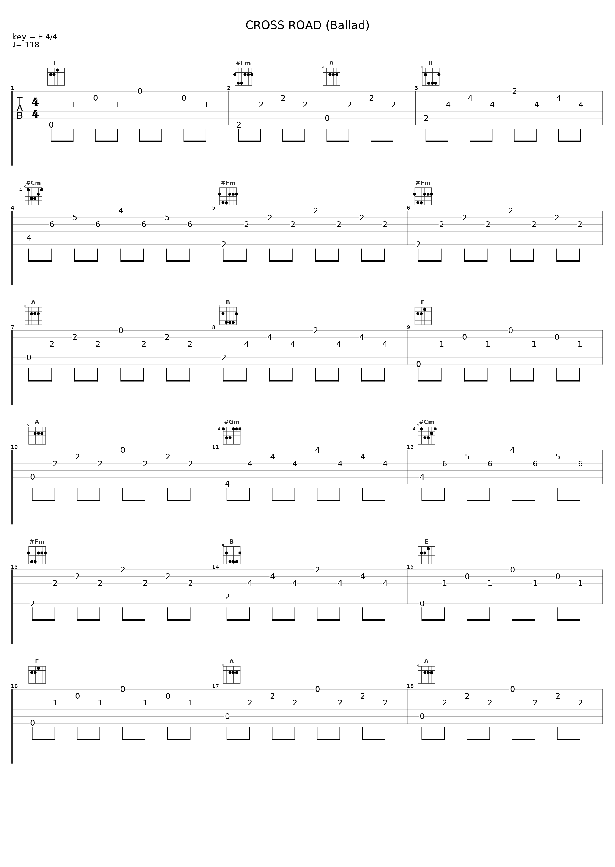 CROSS ROAD (Ballad)_渡辺俊幸_1