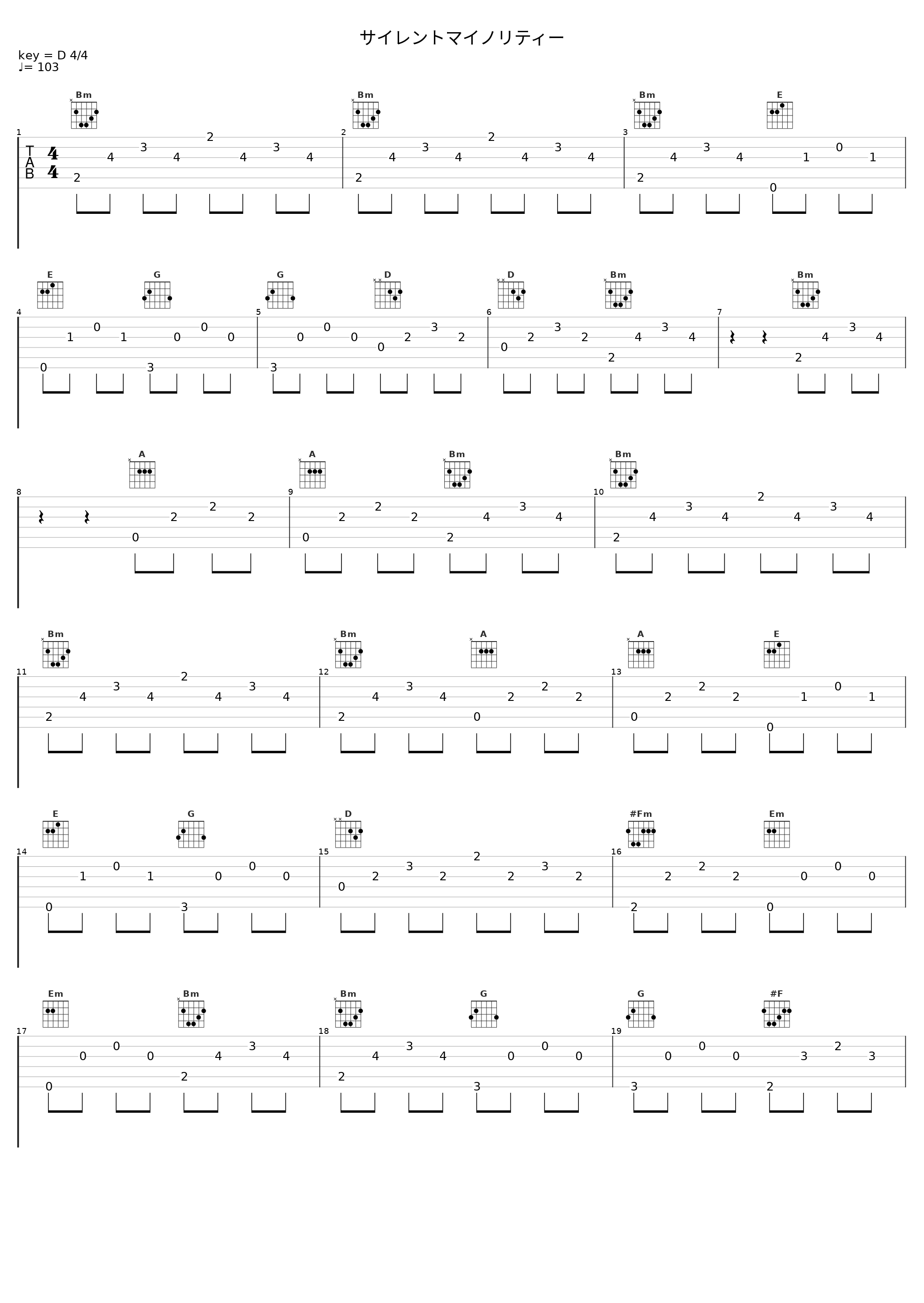 サイレントマイノリティー_伊東歌詞太郎_1