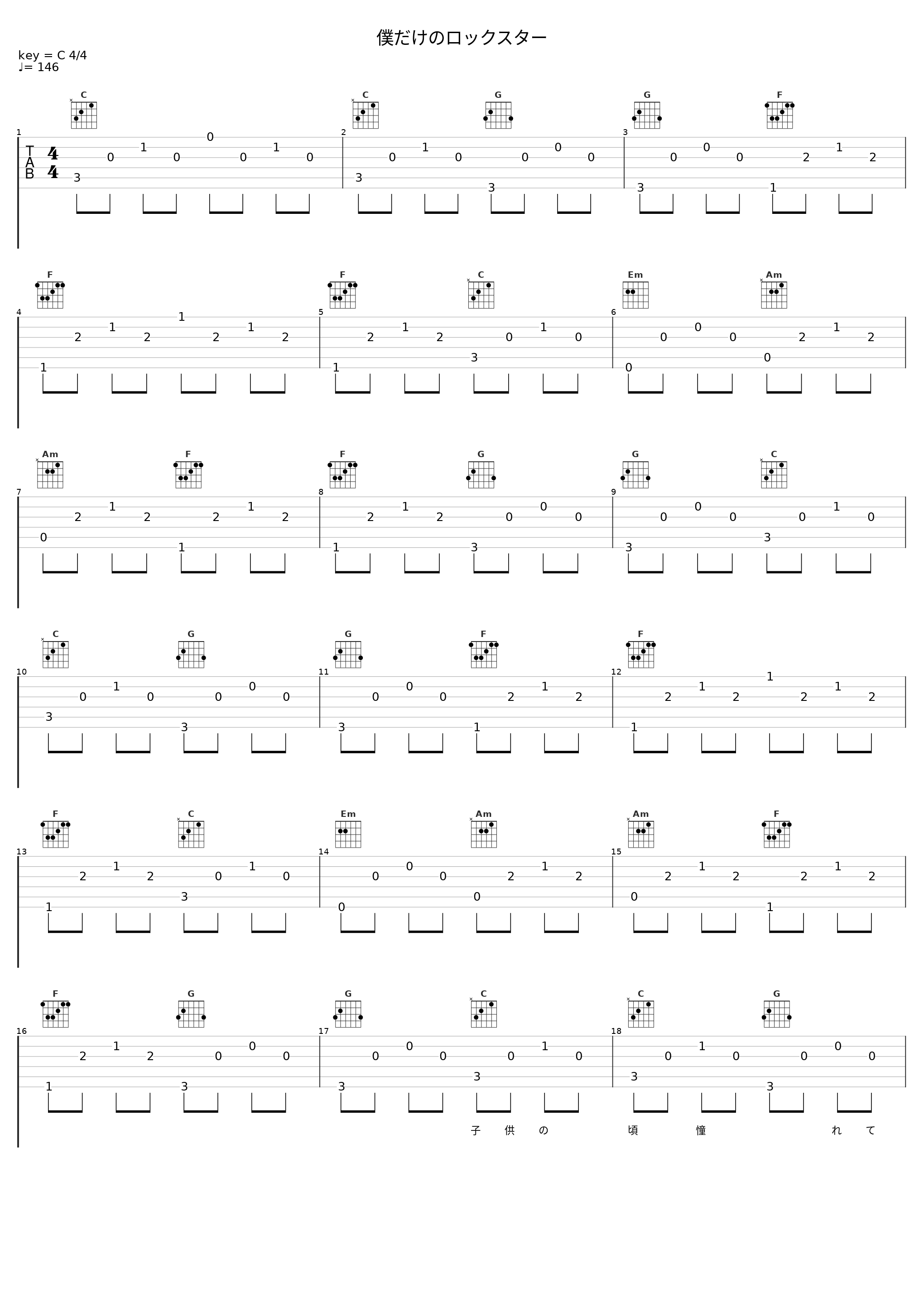 僕だけのロックスター_伊東歌詞太郎_1