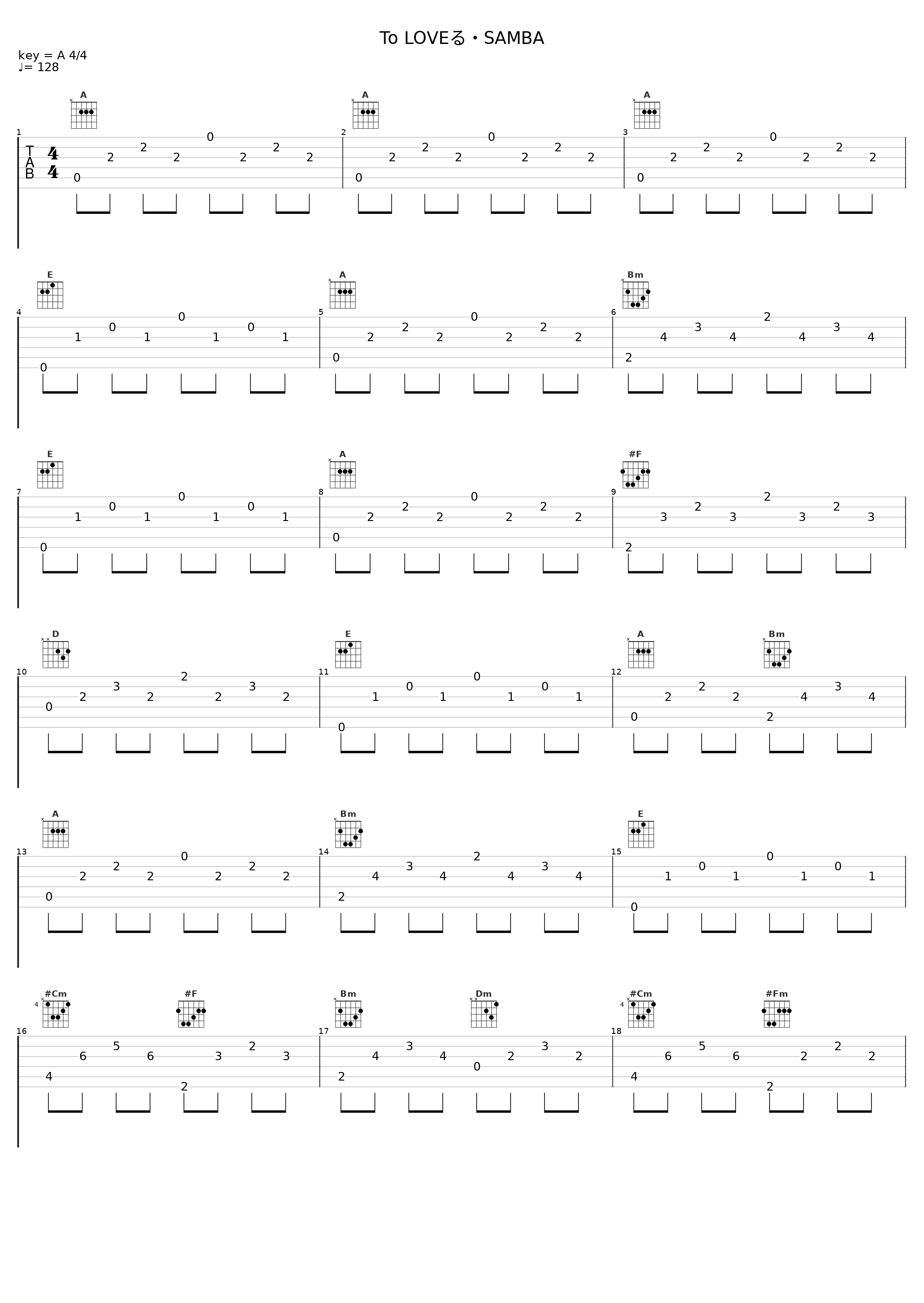 To LOVEる・SAMBA_渡辺剛_1