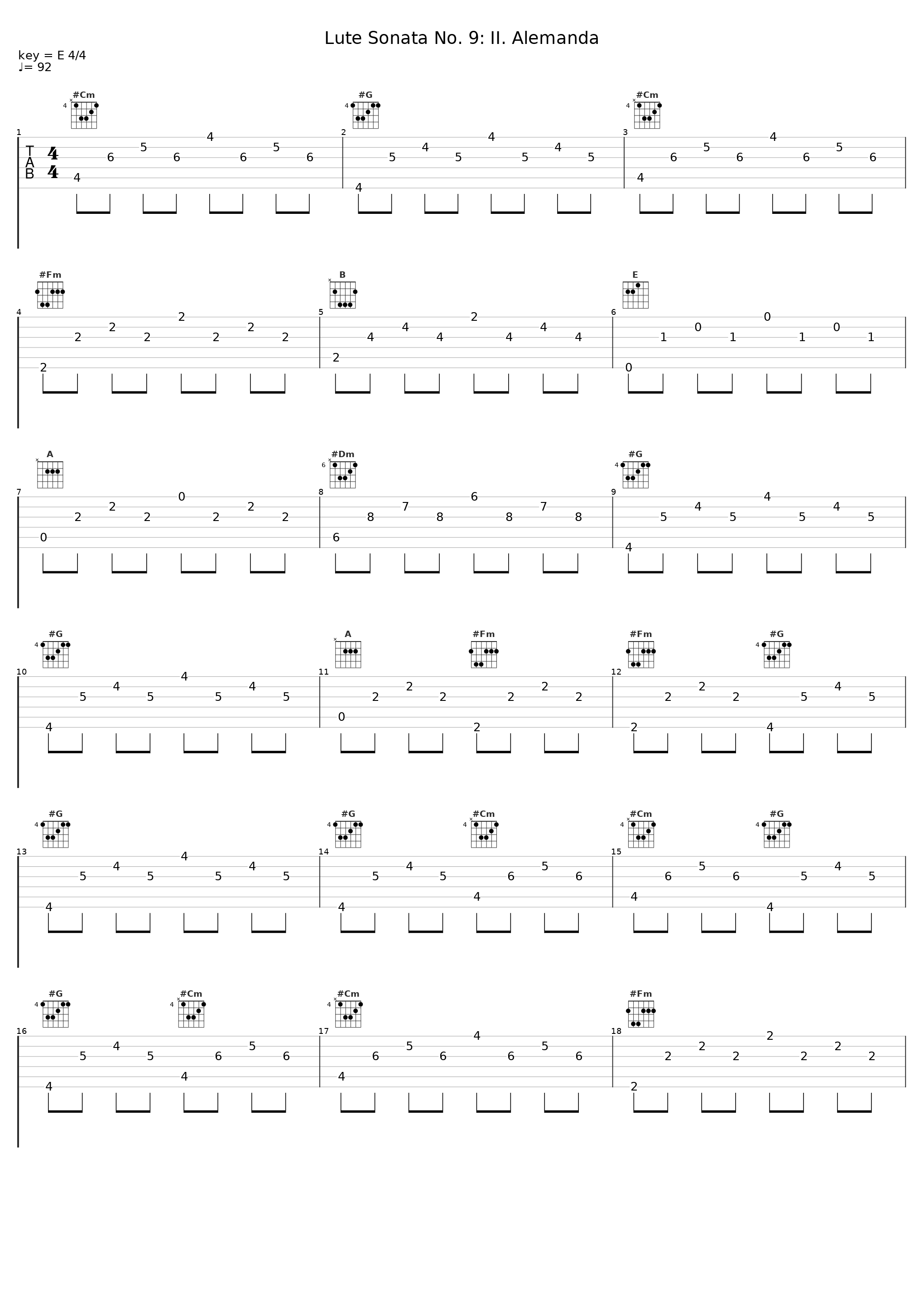 Lute Sonata No. 9: II. Alemanda_Luciano Contini_1