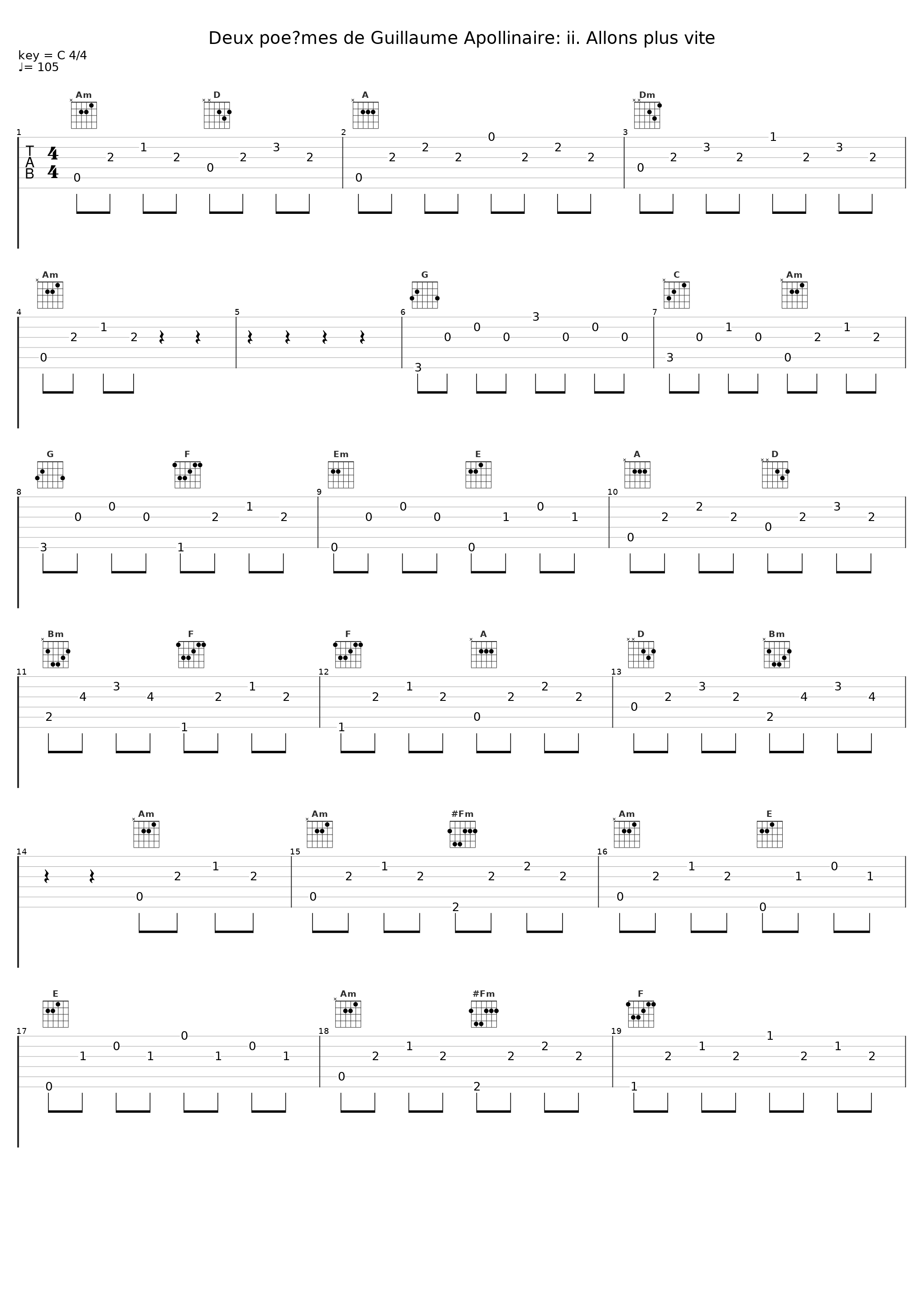 Deux poèmes de Guillaume Apollinaire: ii. Allons plus vite_Malcolm Martineau_1