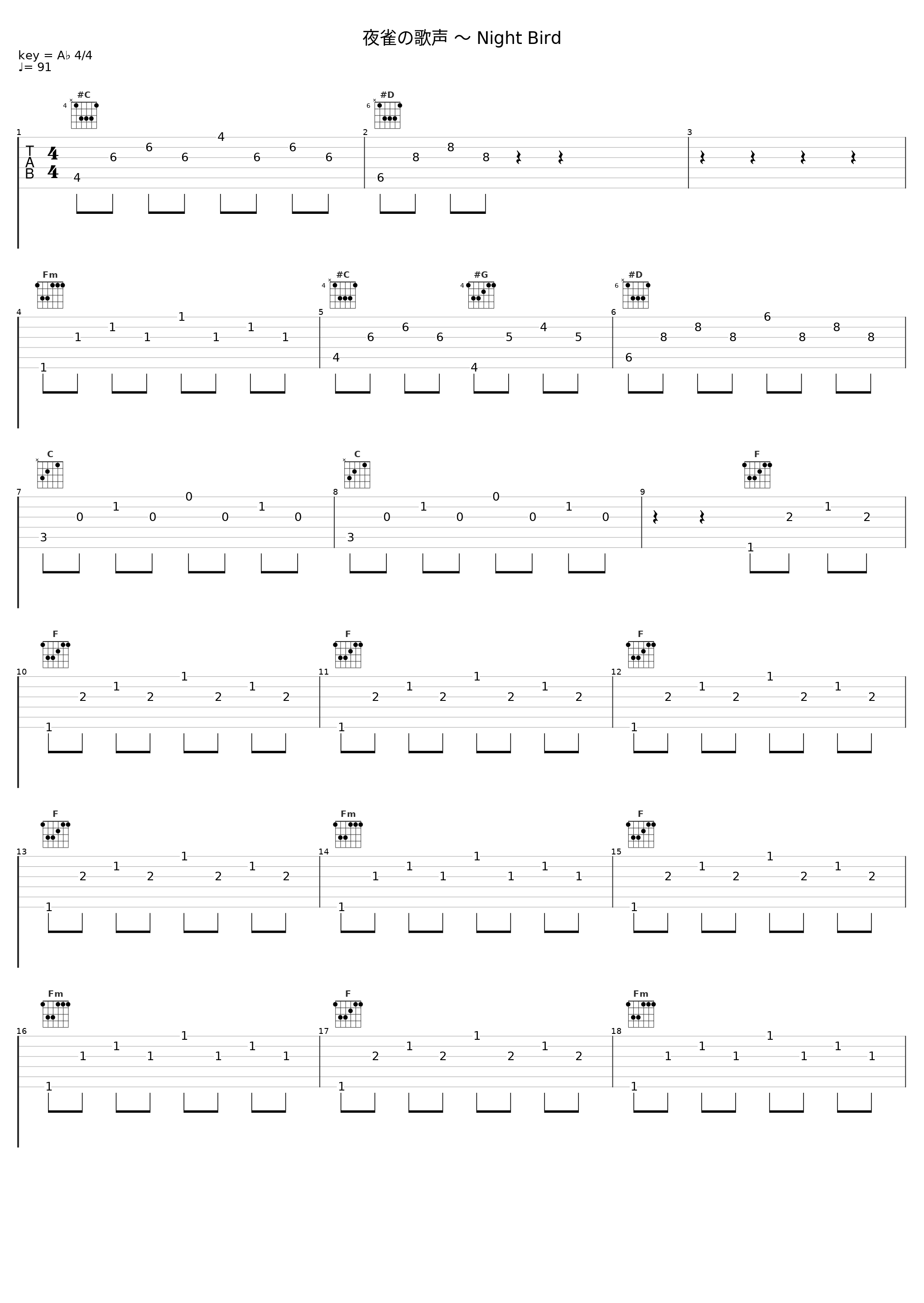 夜雀の歌声 〜 Night Bird_触手猴_1