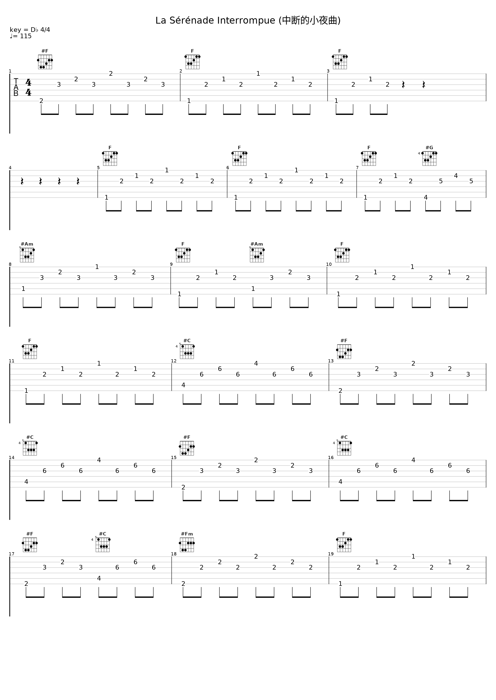 La Sérénade Interrompue (中断的小夜曲)_Francine Kay,Achille-Claude Debussy_1