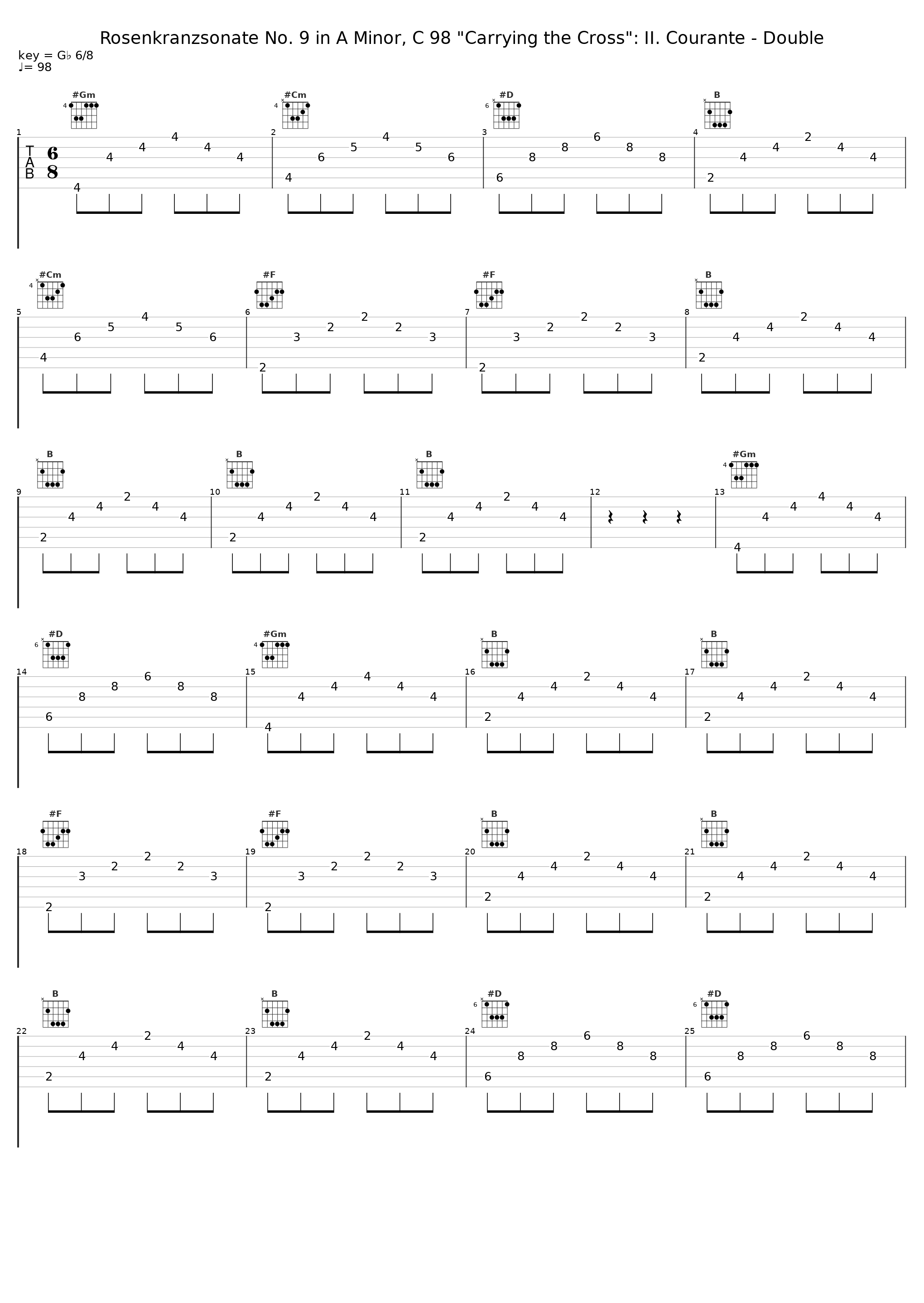 Rosenkranzsonate No. 9 in A Minor, C 98 "Carrying the Cross": II. Courante - Double_Gunar Letzbor_1