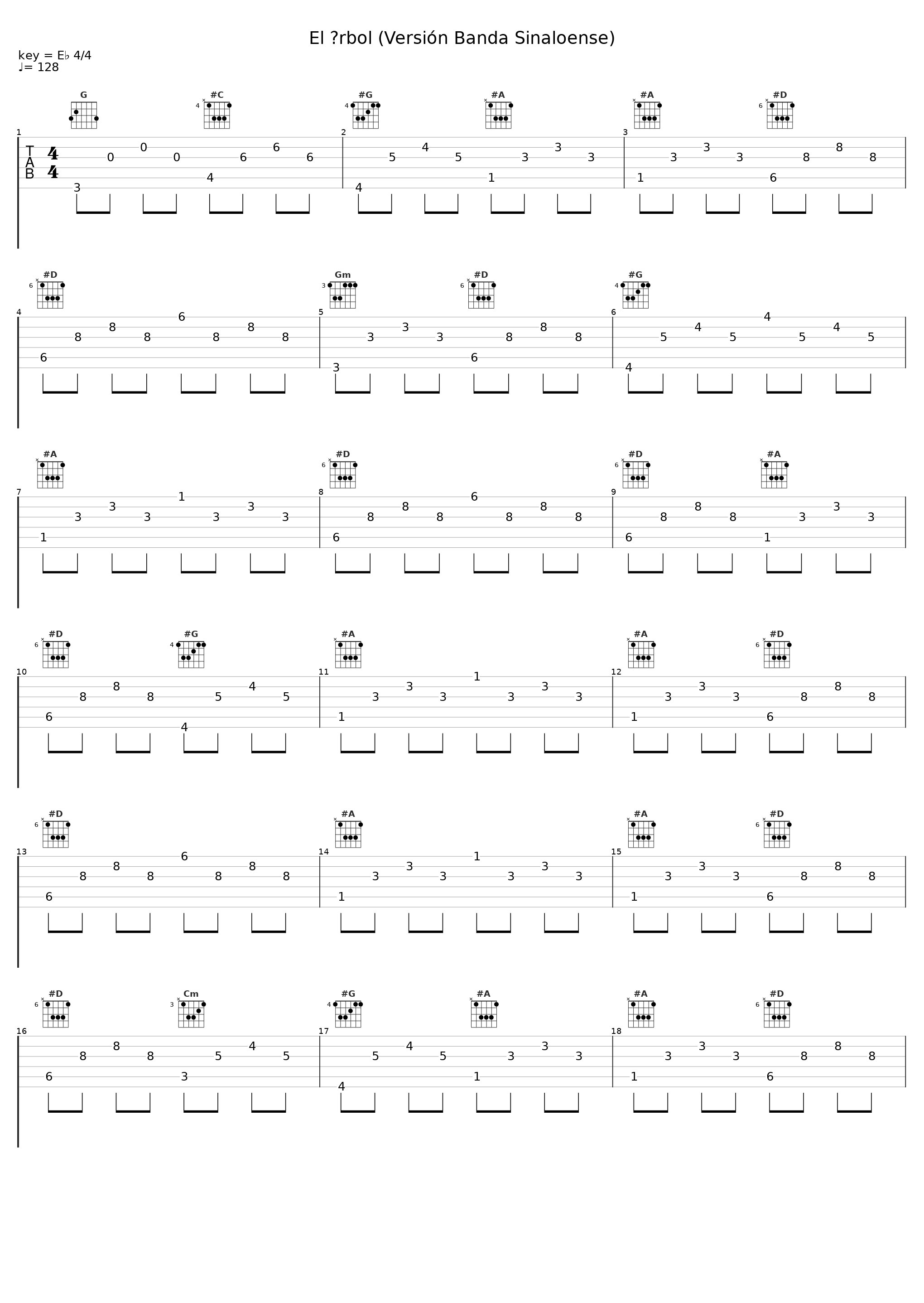 El Árbol (Versión Banda Sinaloense)_Los Tucanes De Tijuana_1