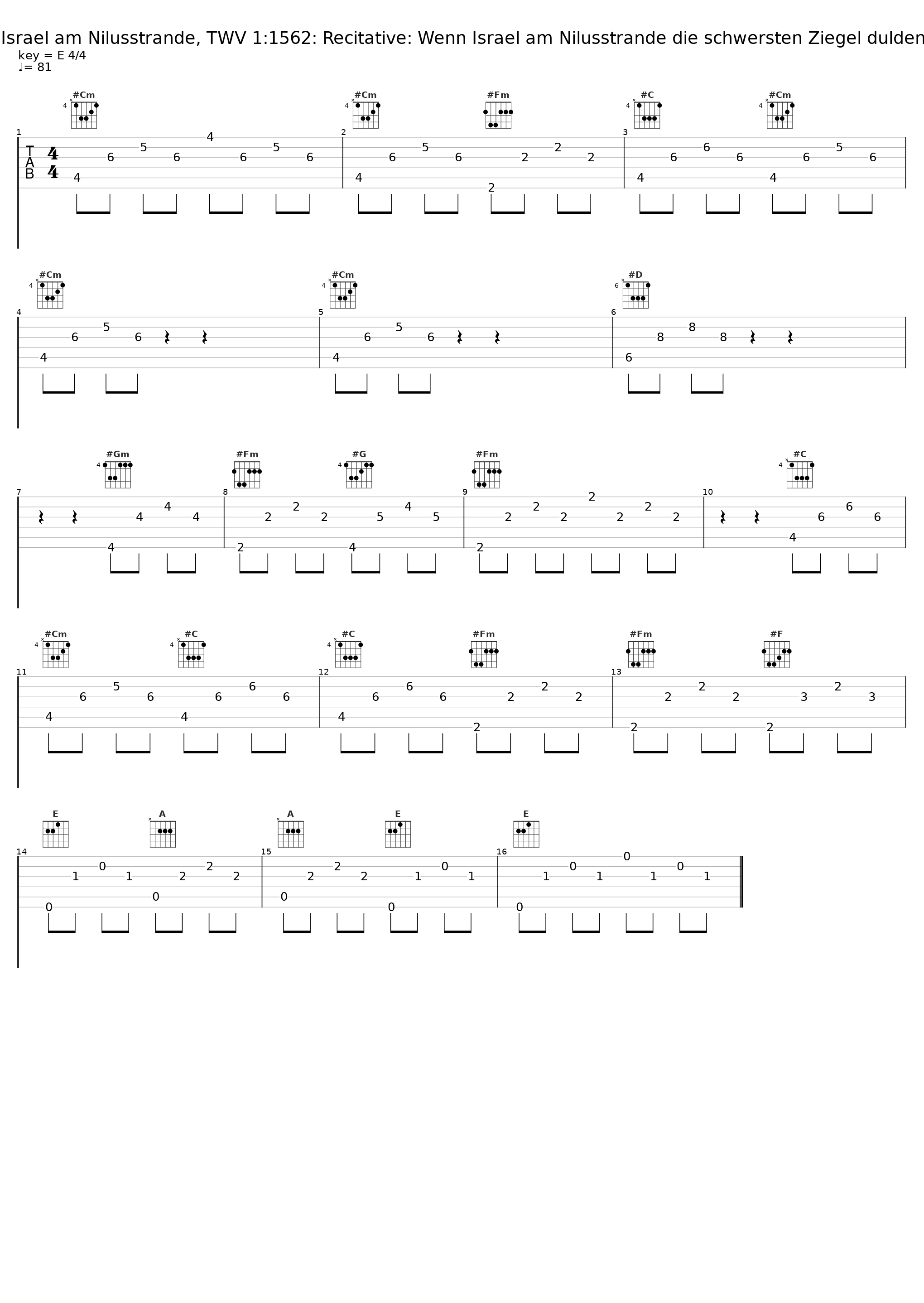 Wenn Israel am Nilusstrande, TWV 1:1562: Recitative: Wenn Israel am Nilusstrande die schwersten Ziegel dulden muss_Bergen Baroque_1