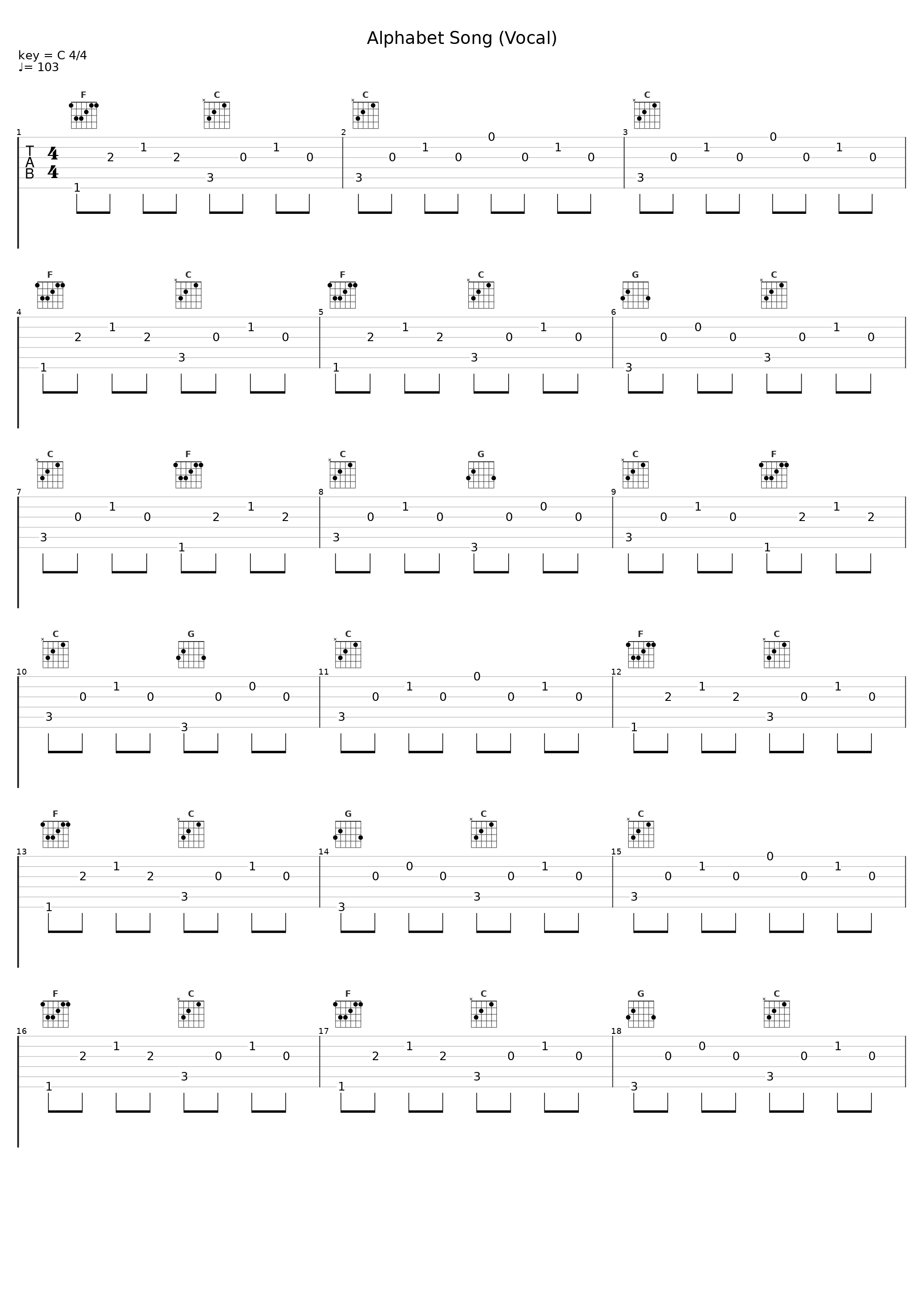 Alphabet Song (Vocal)_Larry Groce,Disneyland Children's Sing-Along Chorus_1