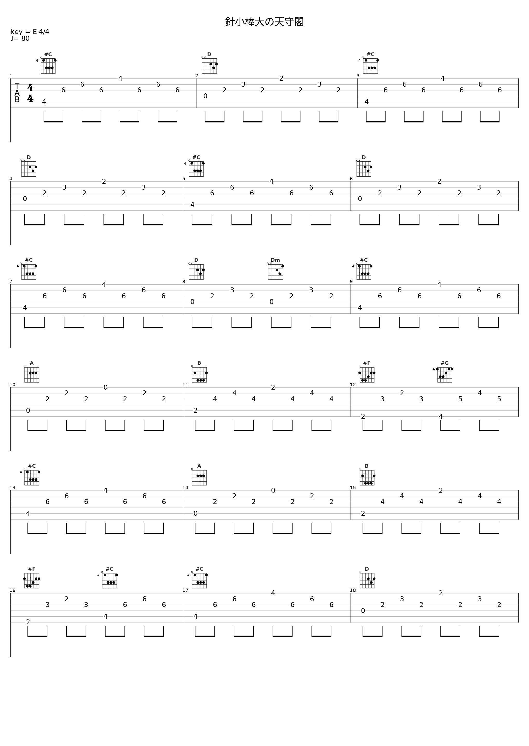 針小棒大の天守閣_触手猴_1