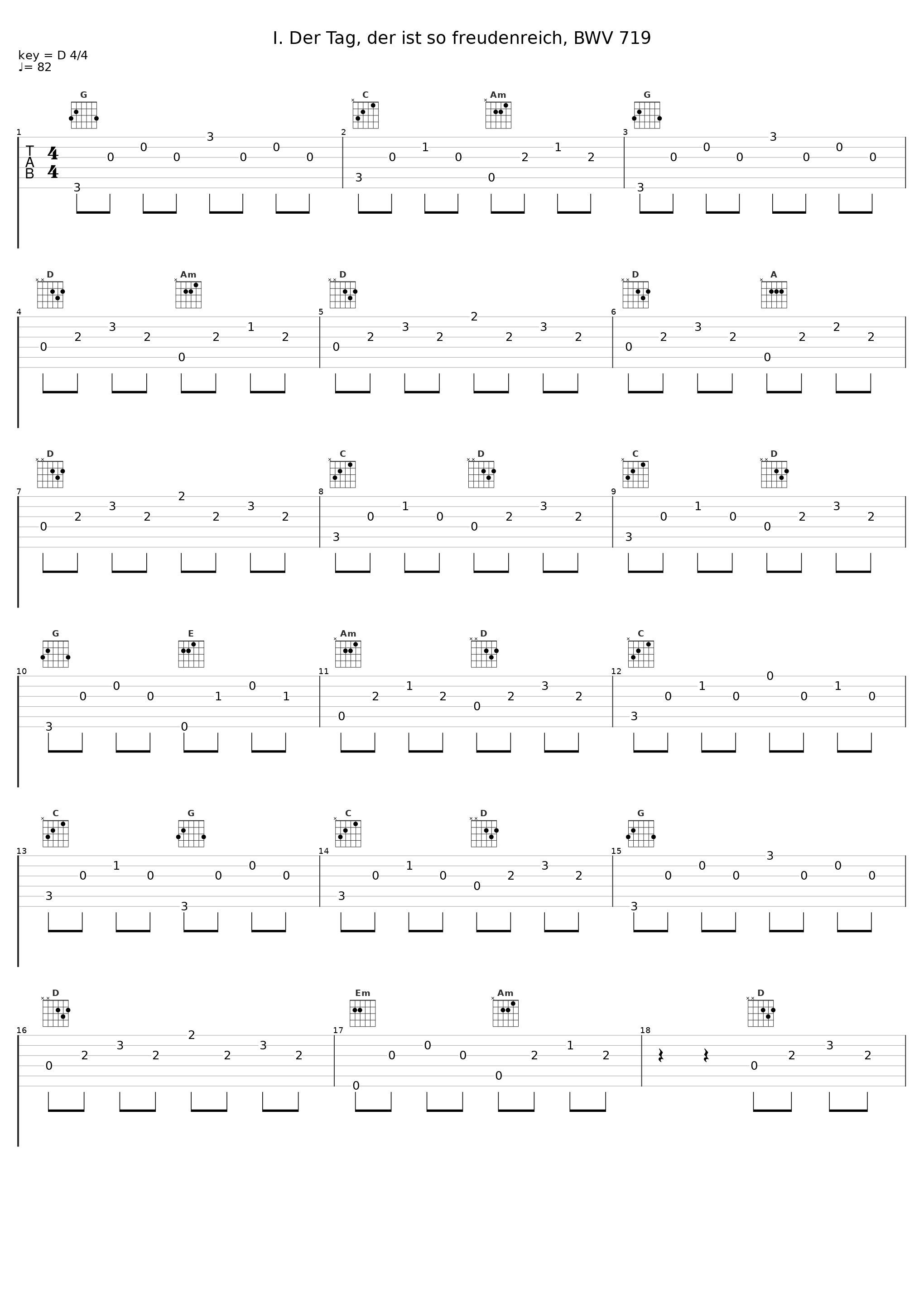 I. Der Tag, der ist so freudenreich, BWV 719_David Goode_1