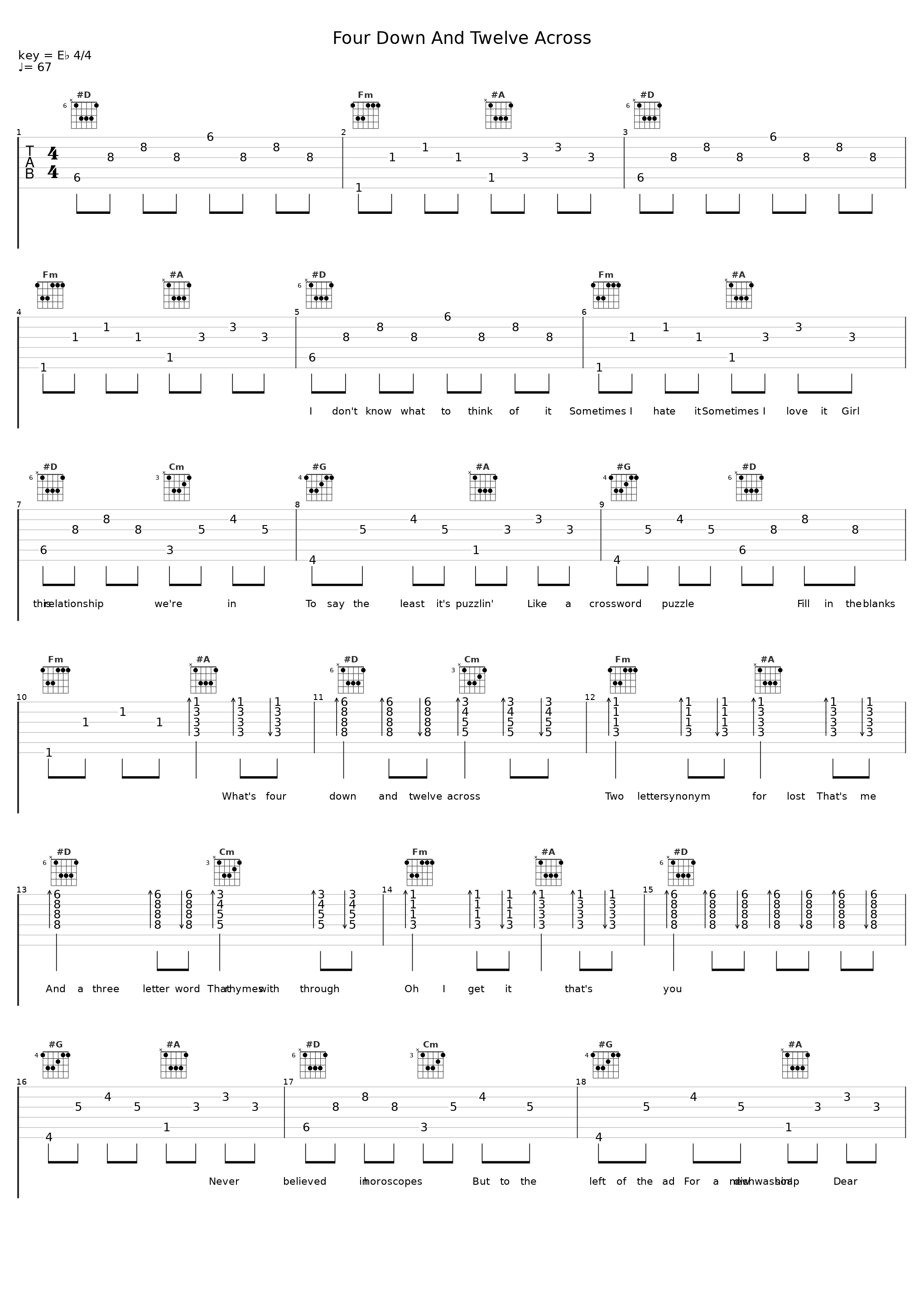 Four Down And Twelve Across_George Strait_1