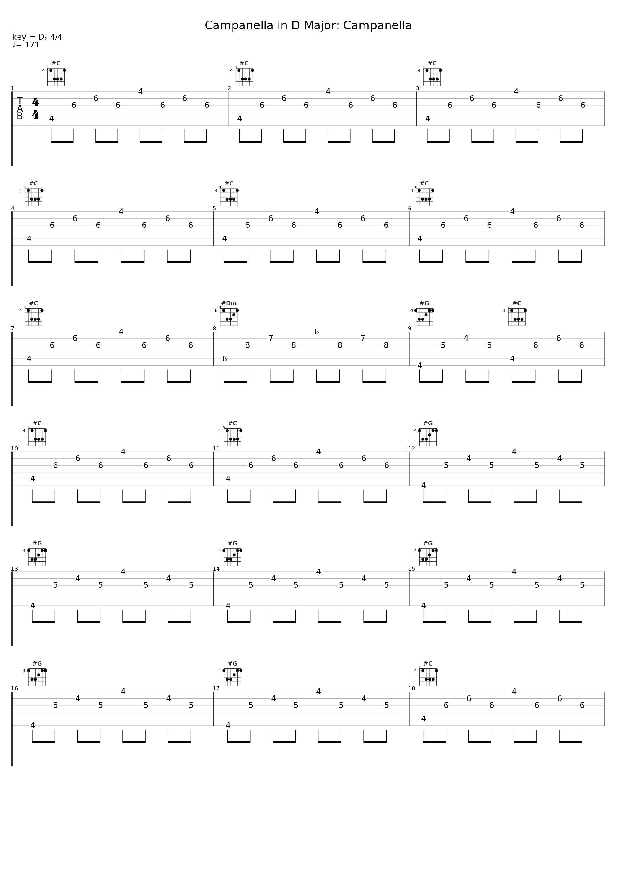 Campanella in D Major: Campanella_Ronn McFarlane_1