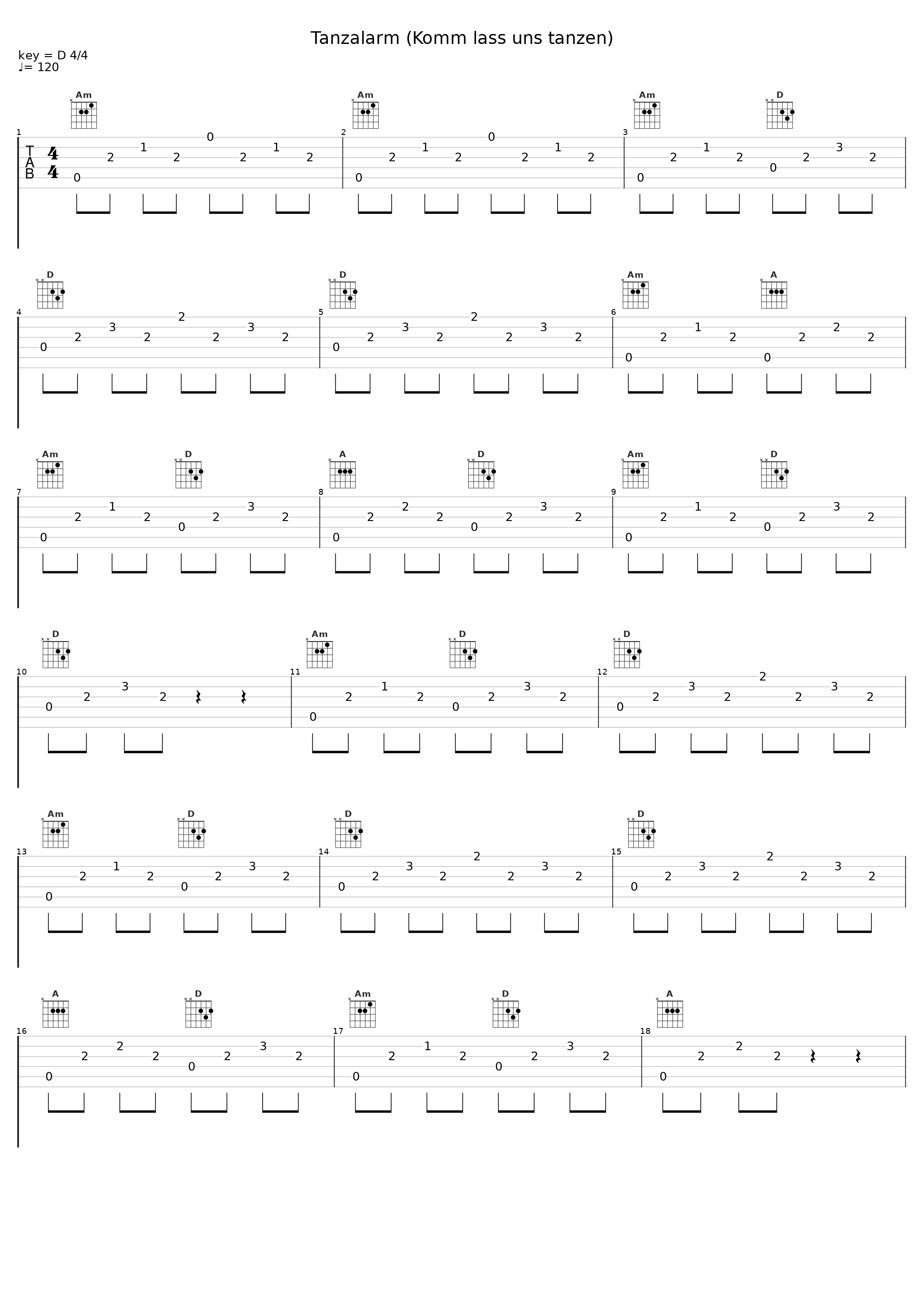 Tanzalarm (Komm lass uns tanzen)_Volker Rosin_1