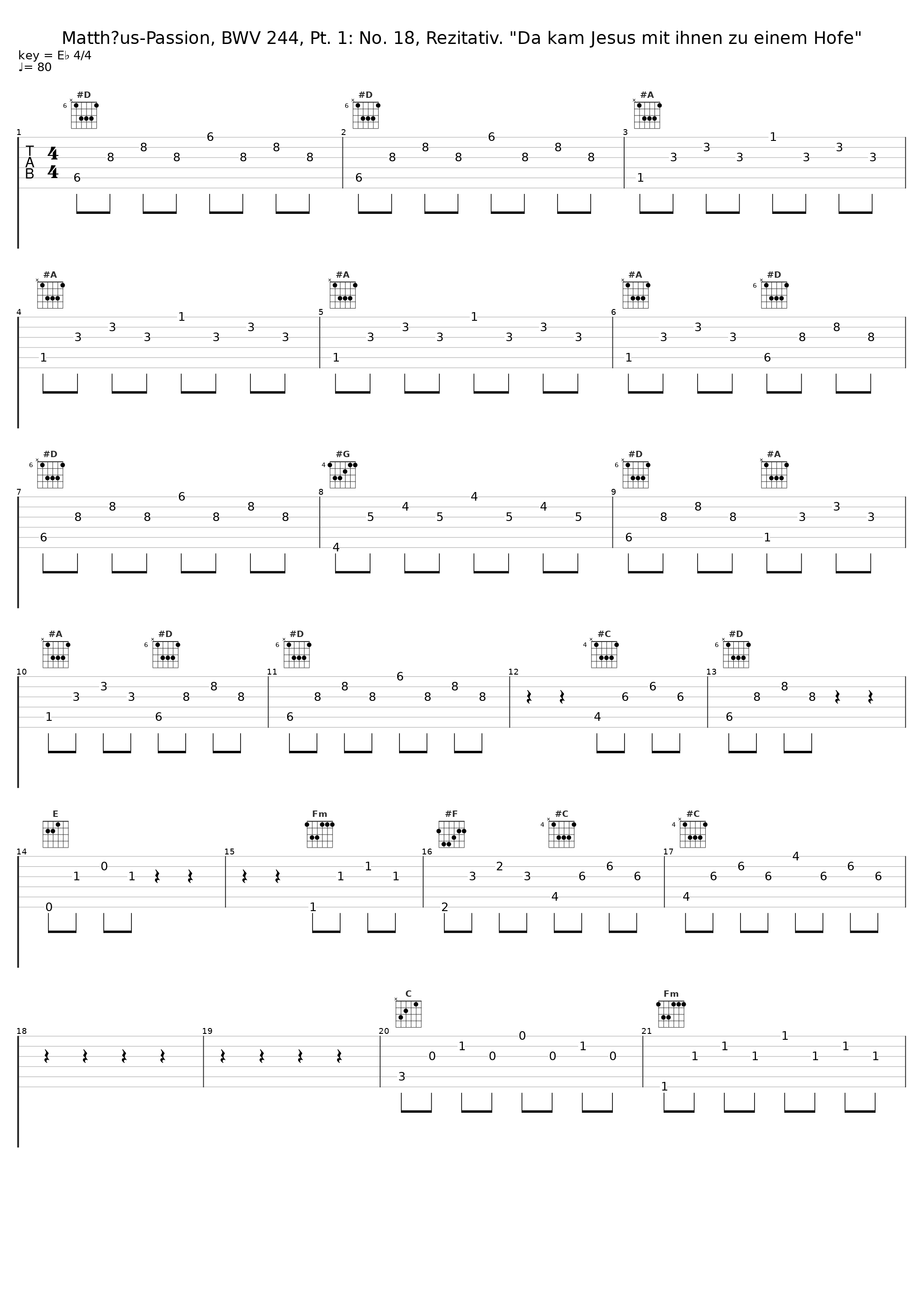 Matthäus-Passion, BWV 244, Pt. 1: No. 18, Rezitativ. "Da kam Jesus mit ihnen zu einem Hofe"_Theo Altmeyer,Franz Crass,Teresa Zylis-Gara,Julia Hamari,Nicolai Gedda,Hermann Prey,Hans Sotin,Suddeutscher Madrigalchor,Consortium Classicum,Wolfgang Gonnenwein_1